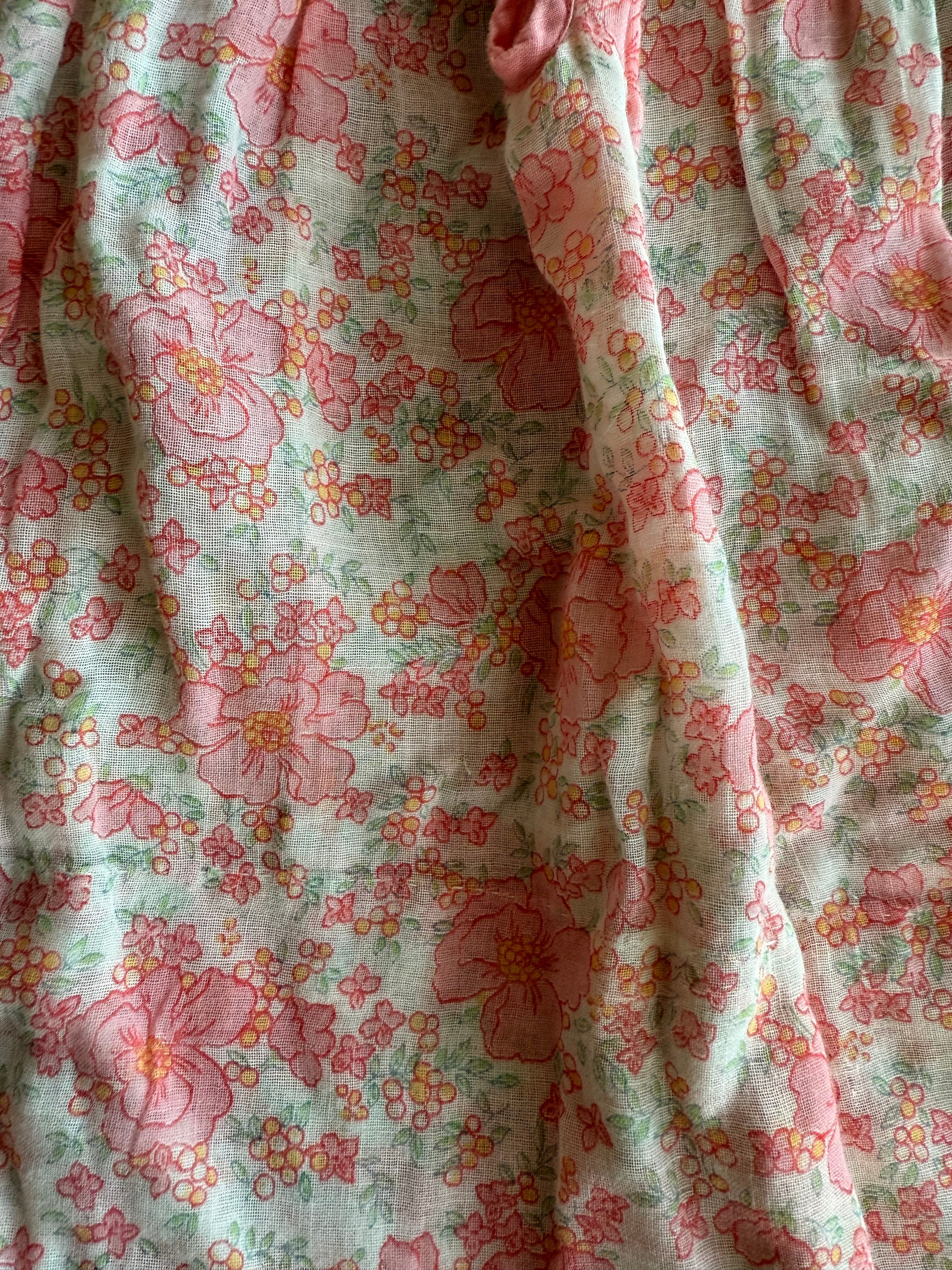 1940s pink petals dress