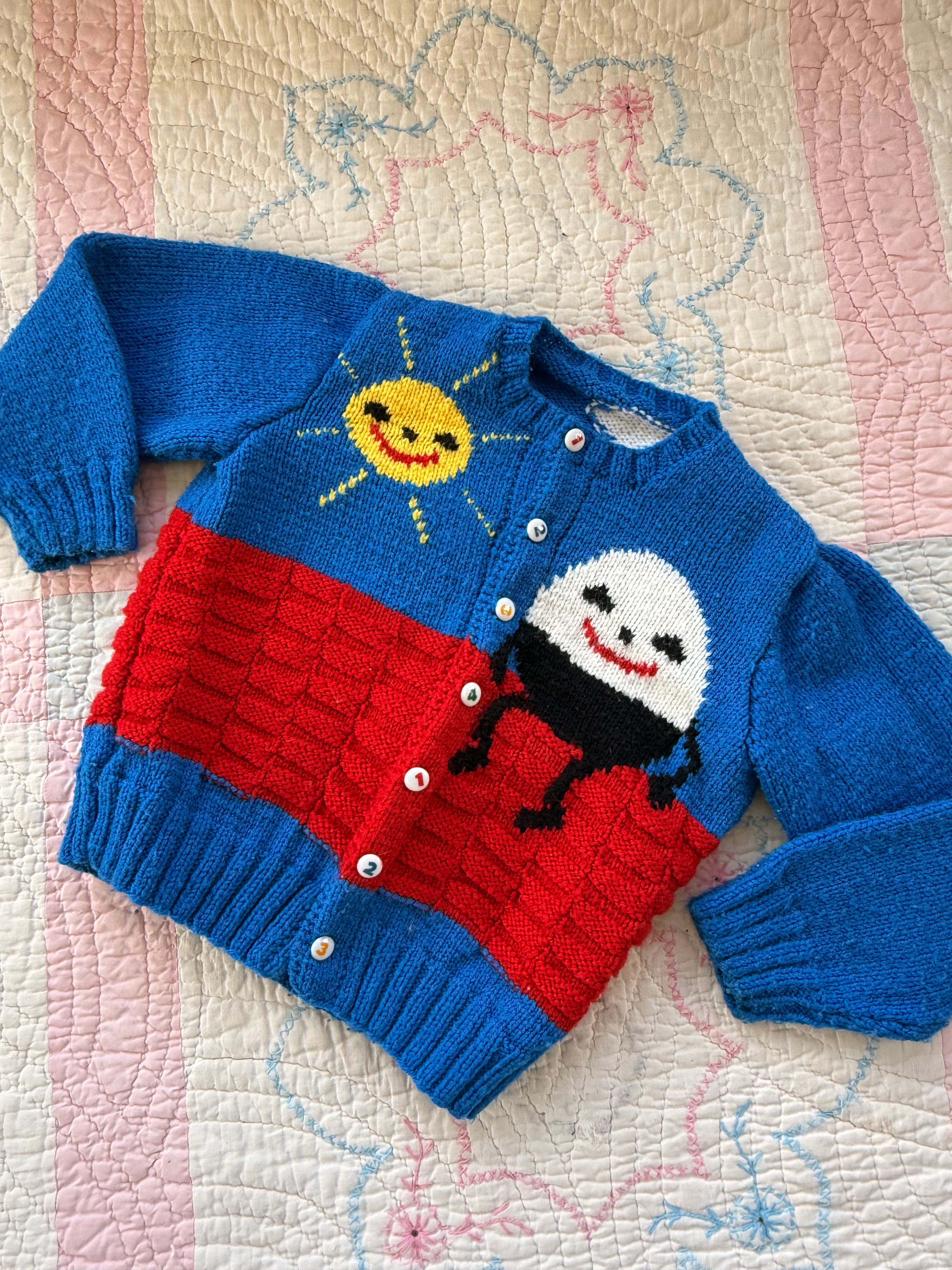 1950s humpty dumpty cardigan