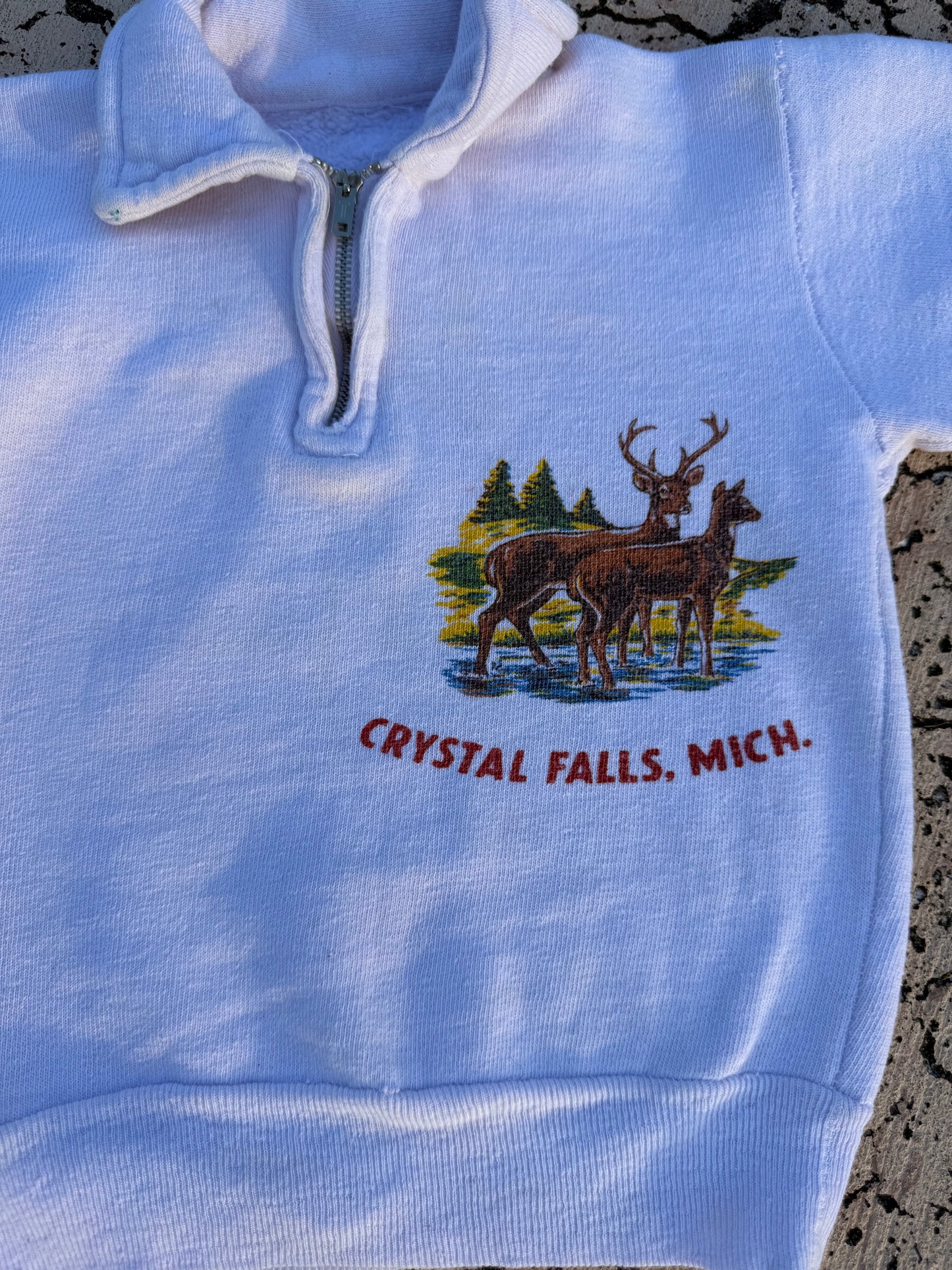 1960s crystal falls souvenir sweatshirt