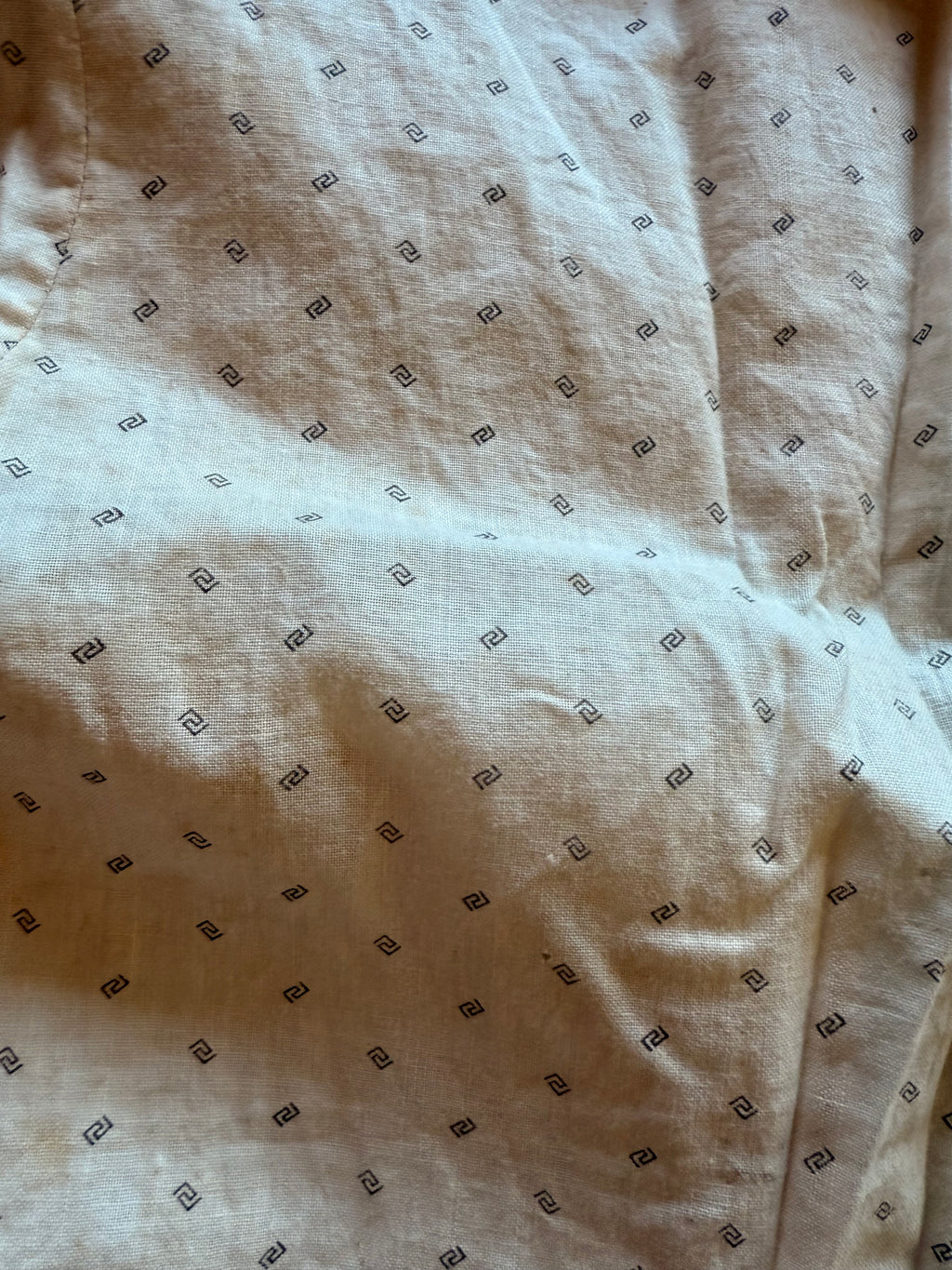 1900s calico newborn dress