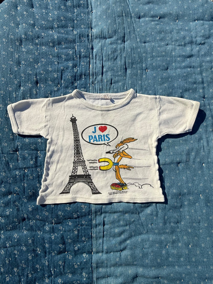 1980s wile e coyote paris souvenir tee