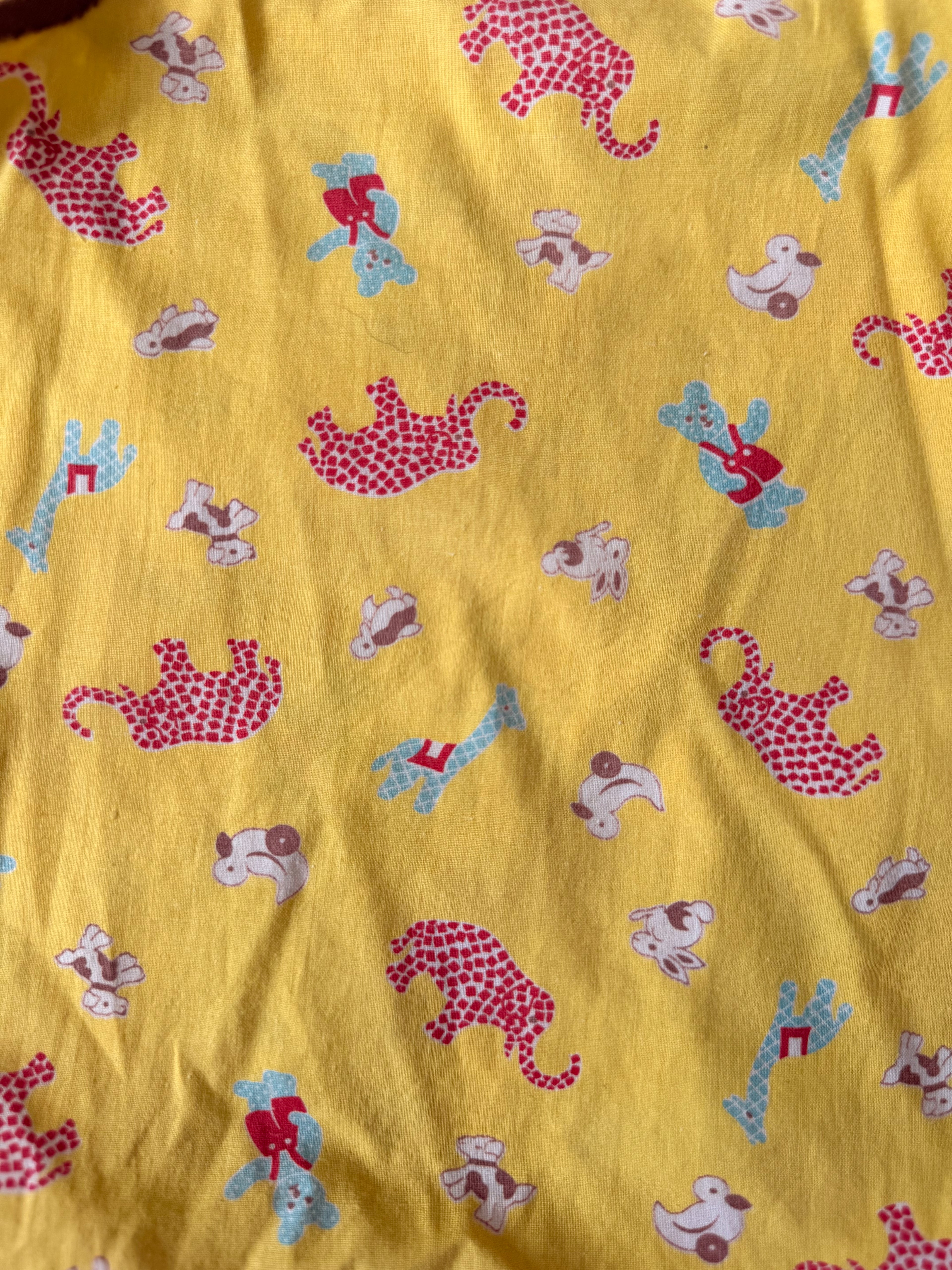 1970s playtime animals romper