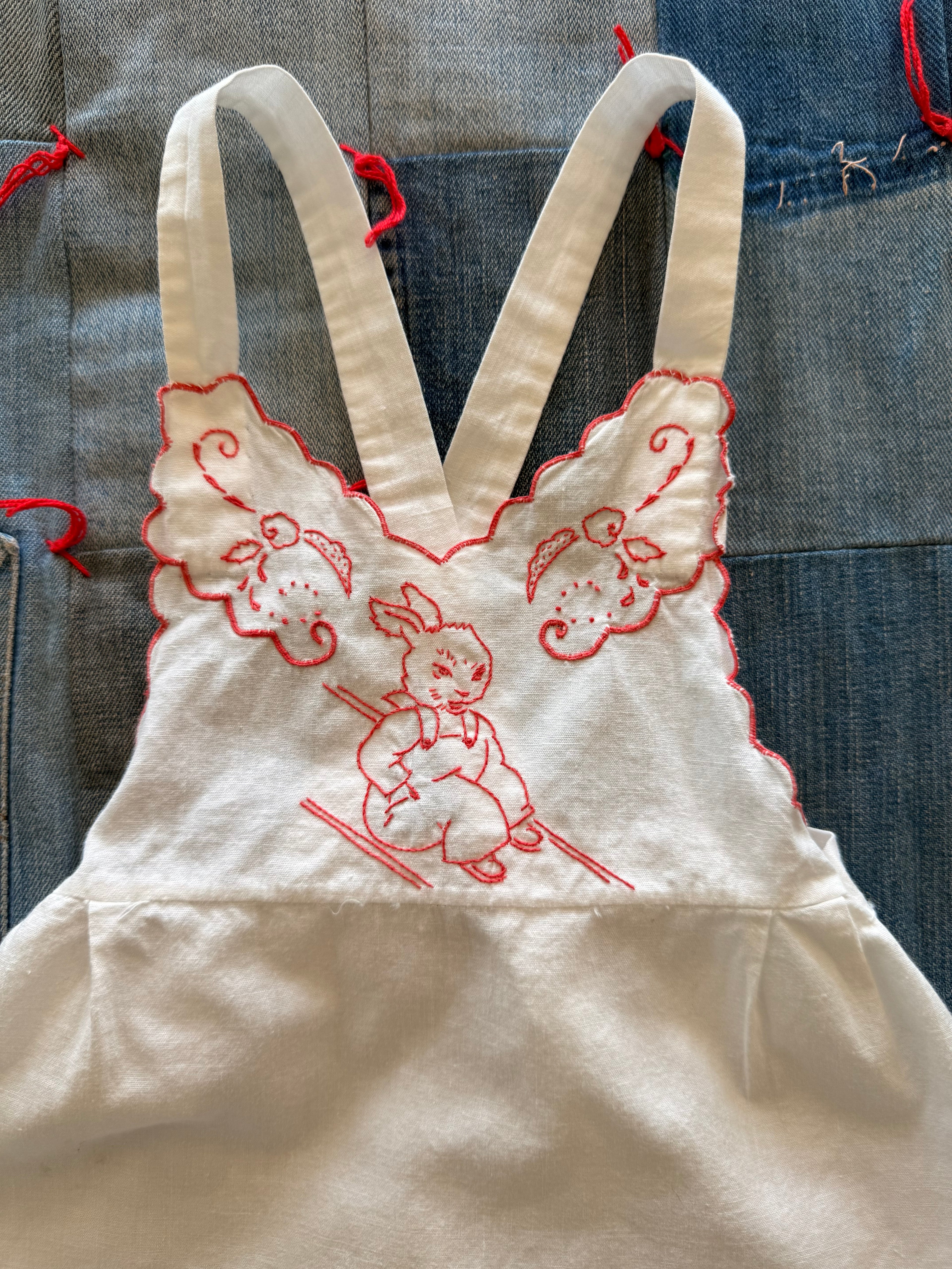 1940s overalls bunny romper