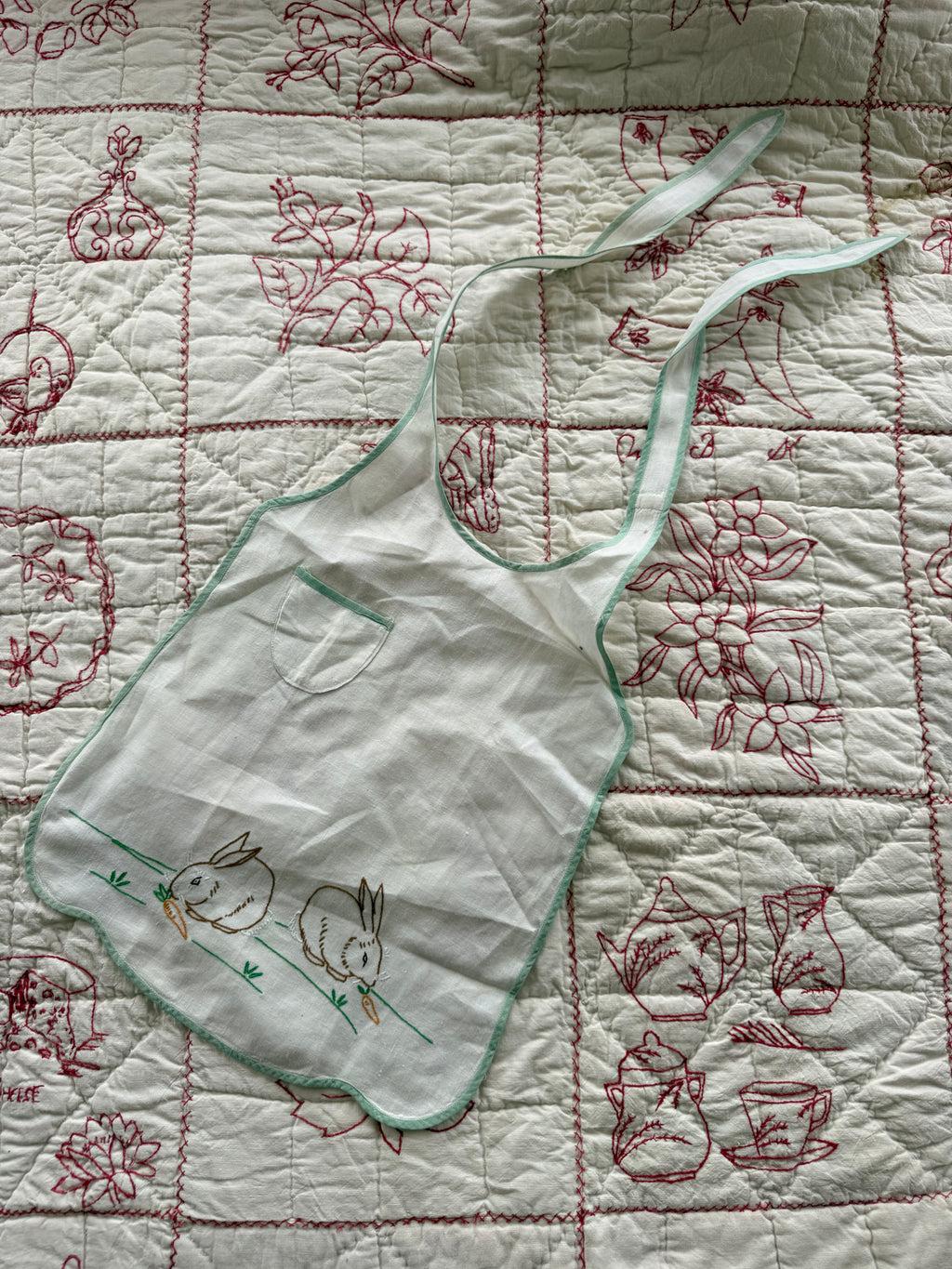 1920s oversized bunny bib