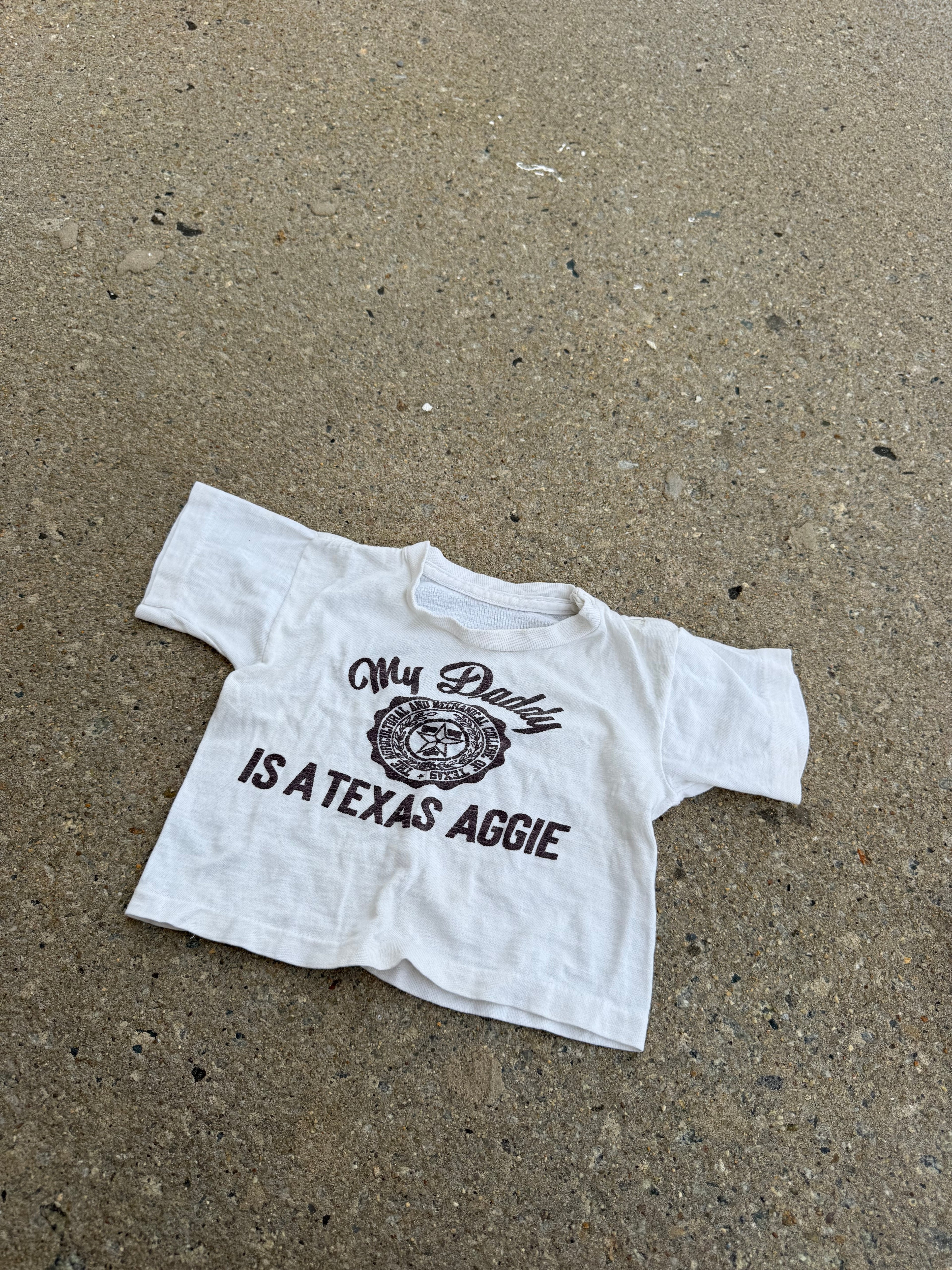 1960s my daddy is a texas aggie tee