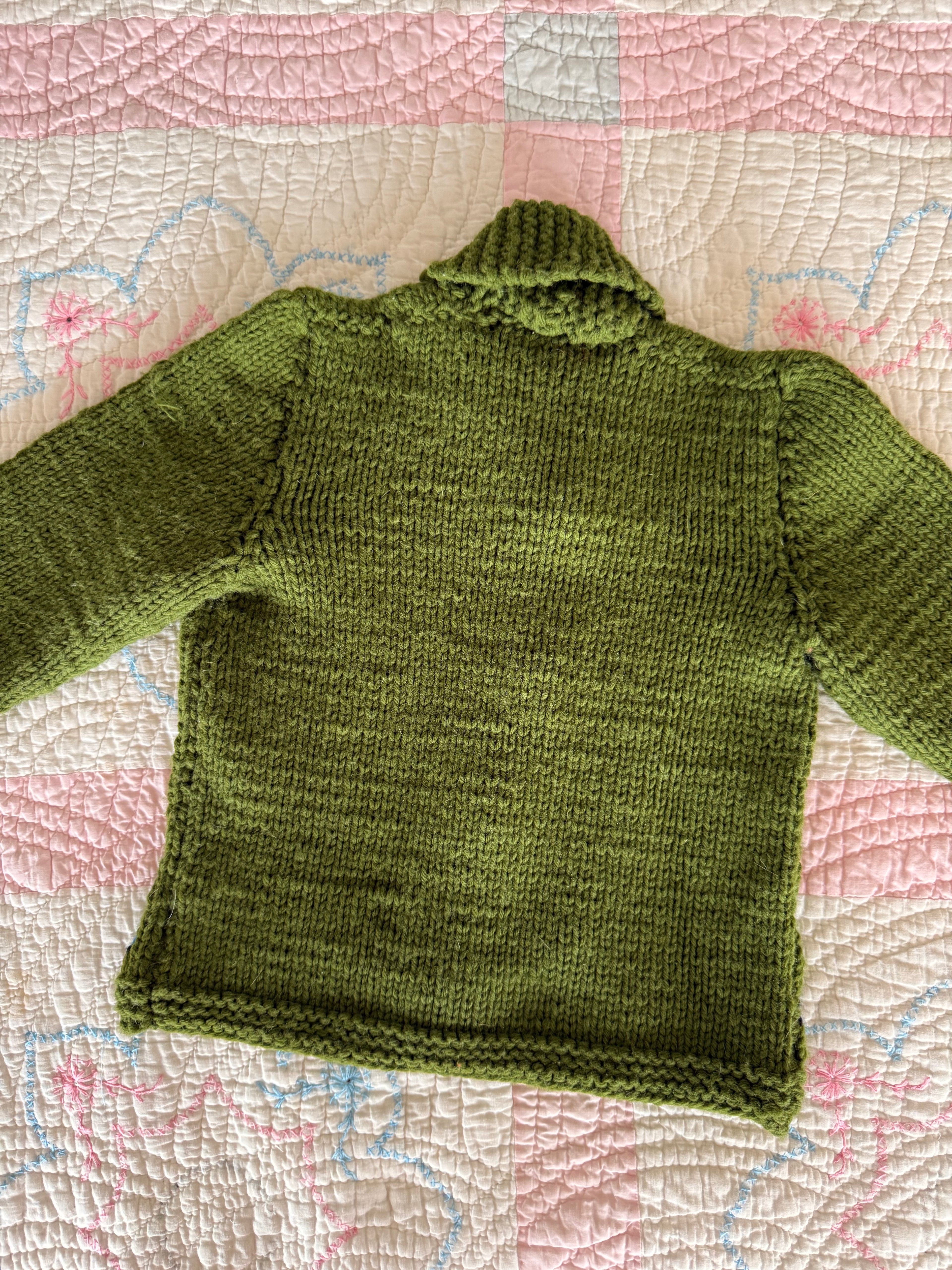 1950s paul bunyan & babe cowichan sweater