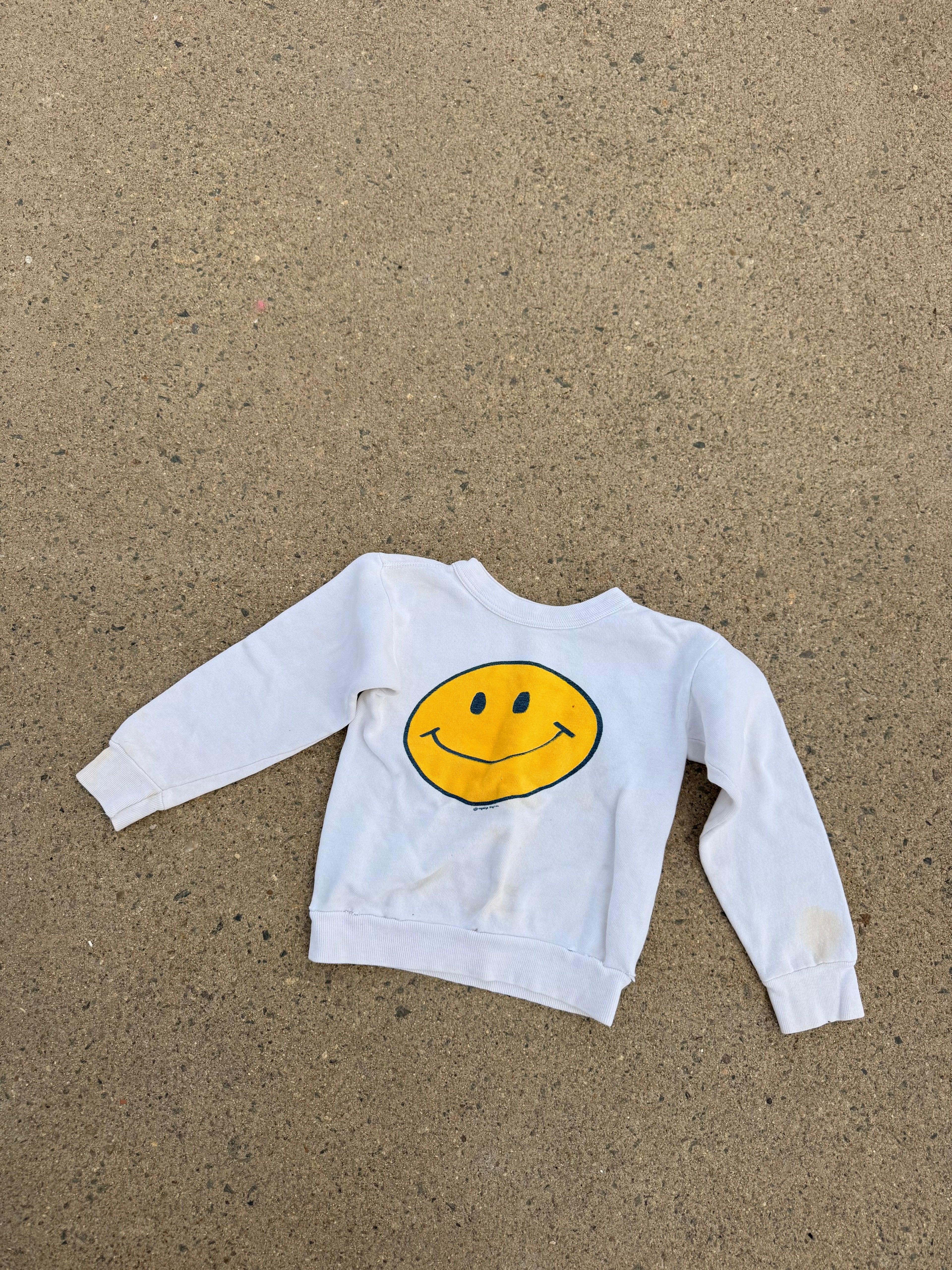 1970s smiley face sweatshirt