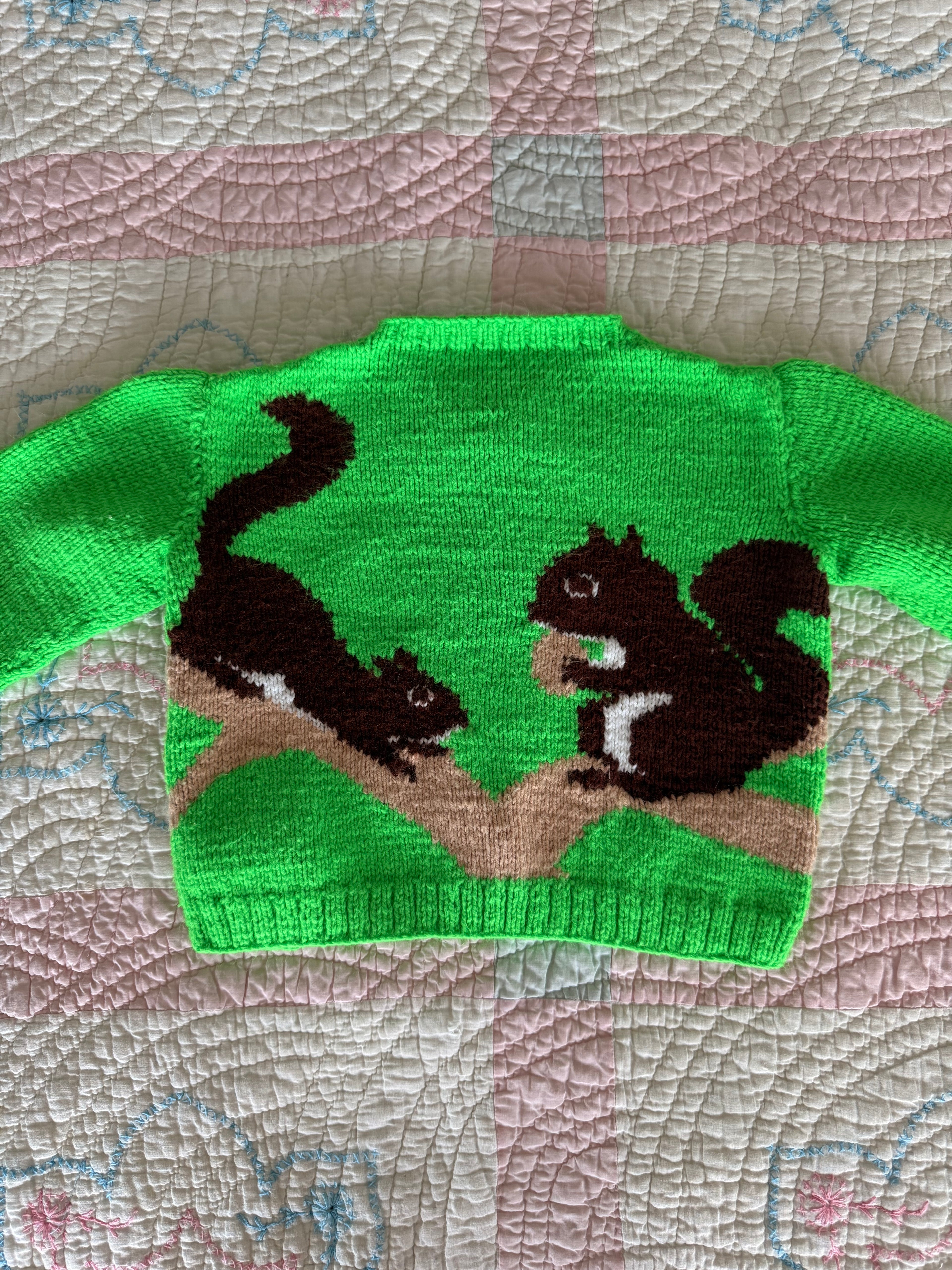 1960s squirrel sweater