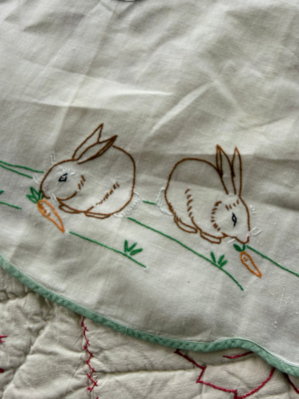 1920s oversized bunny bib