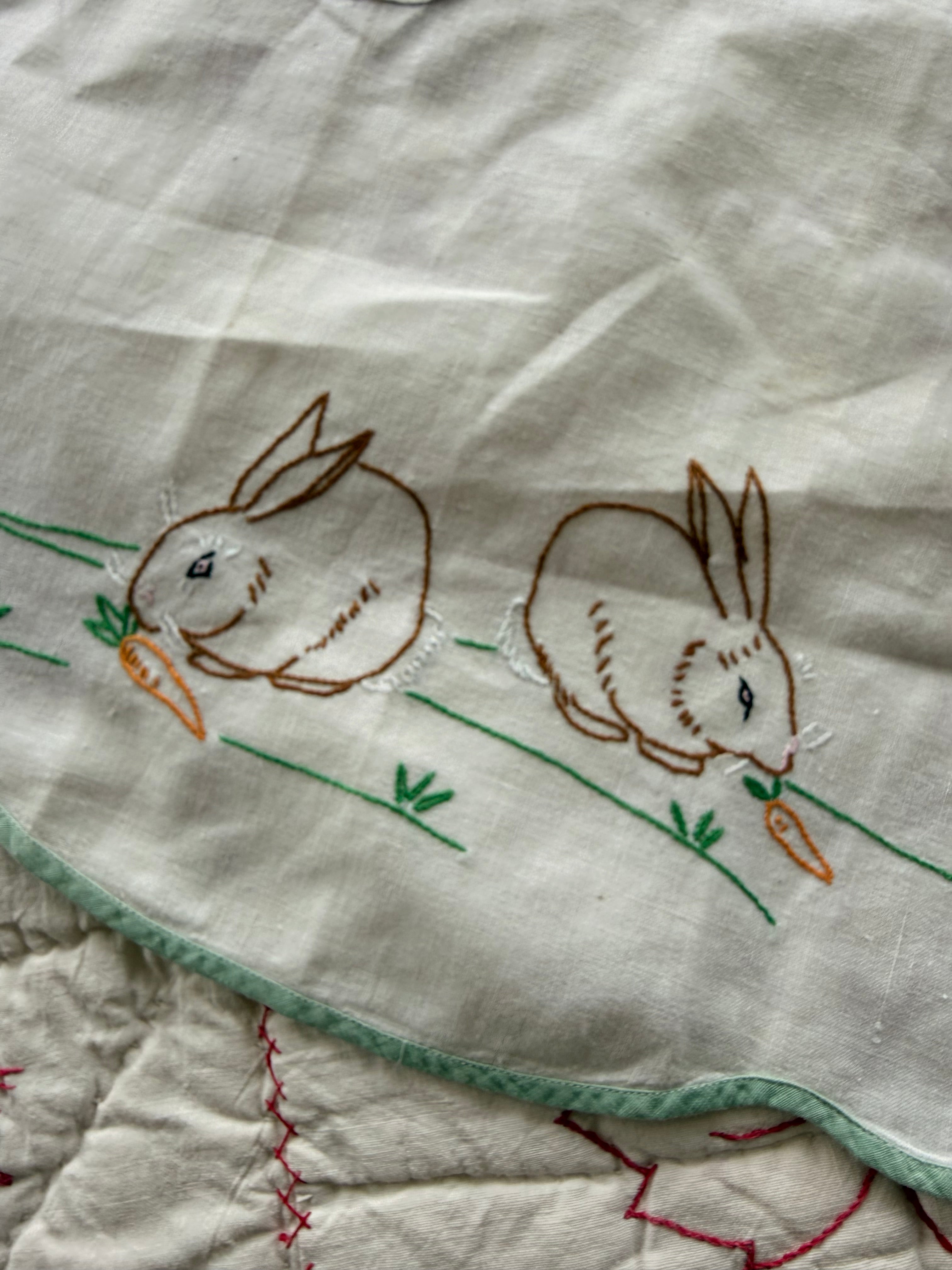 1920s oversized bunny bib