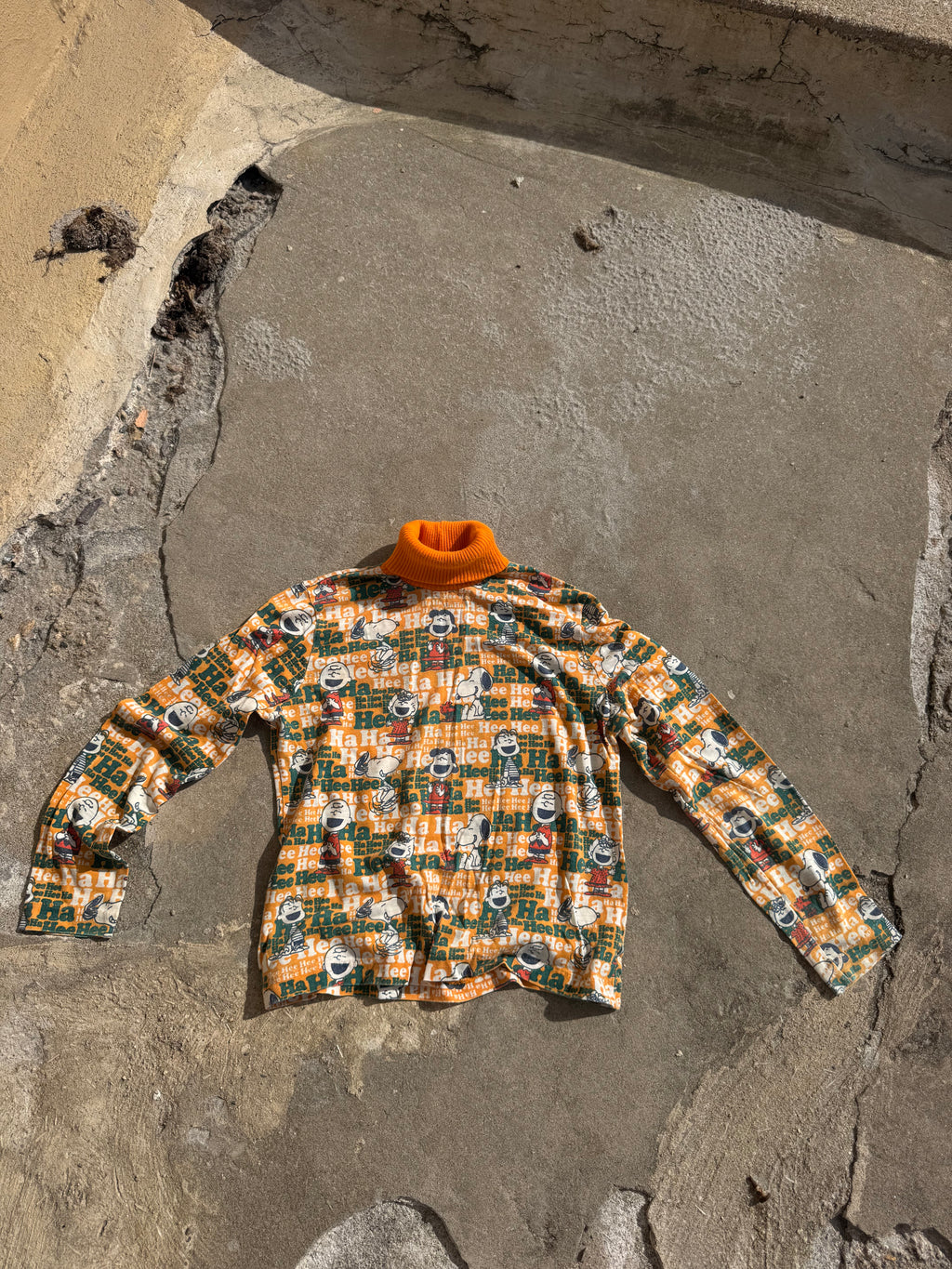 1970s danskin peanuts turtleneck
