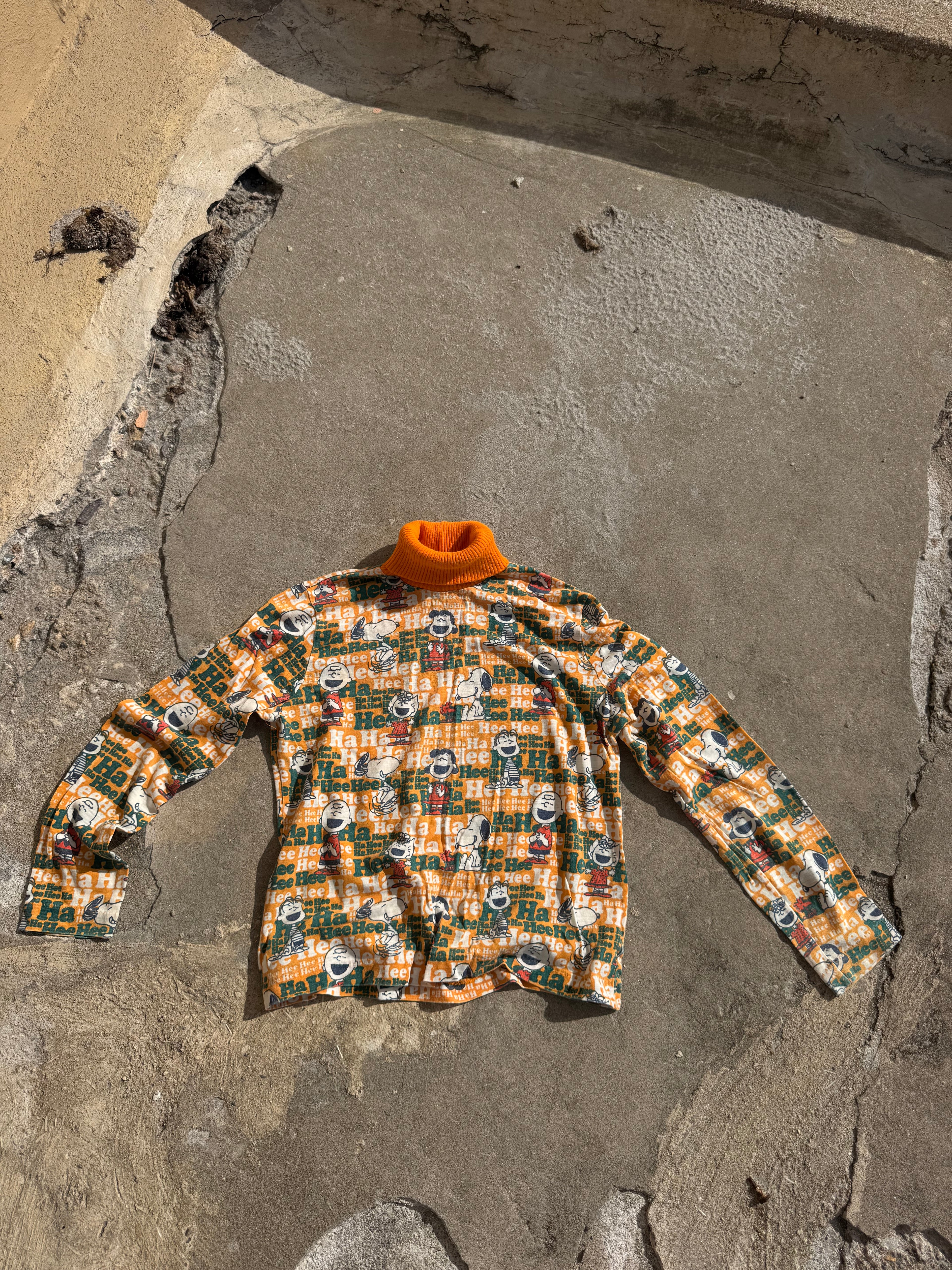 1970s danskin peanuts turtleneck