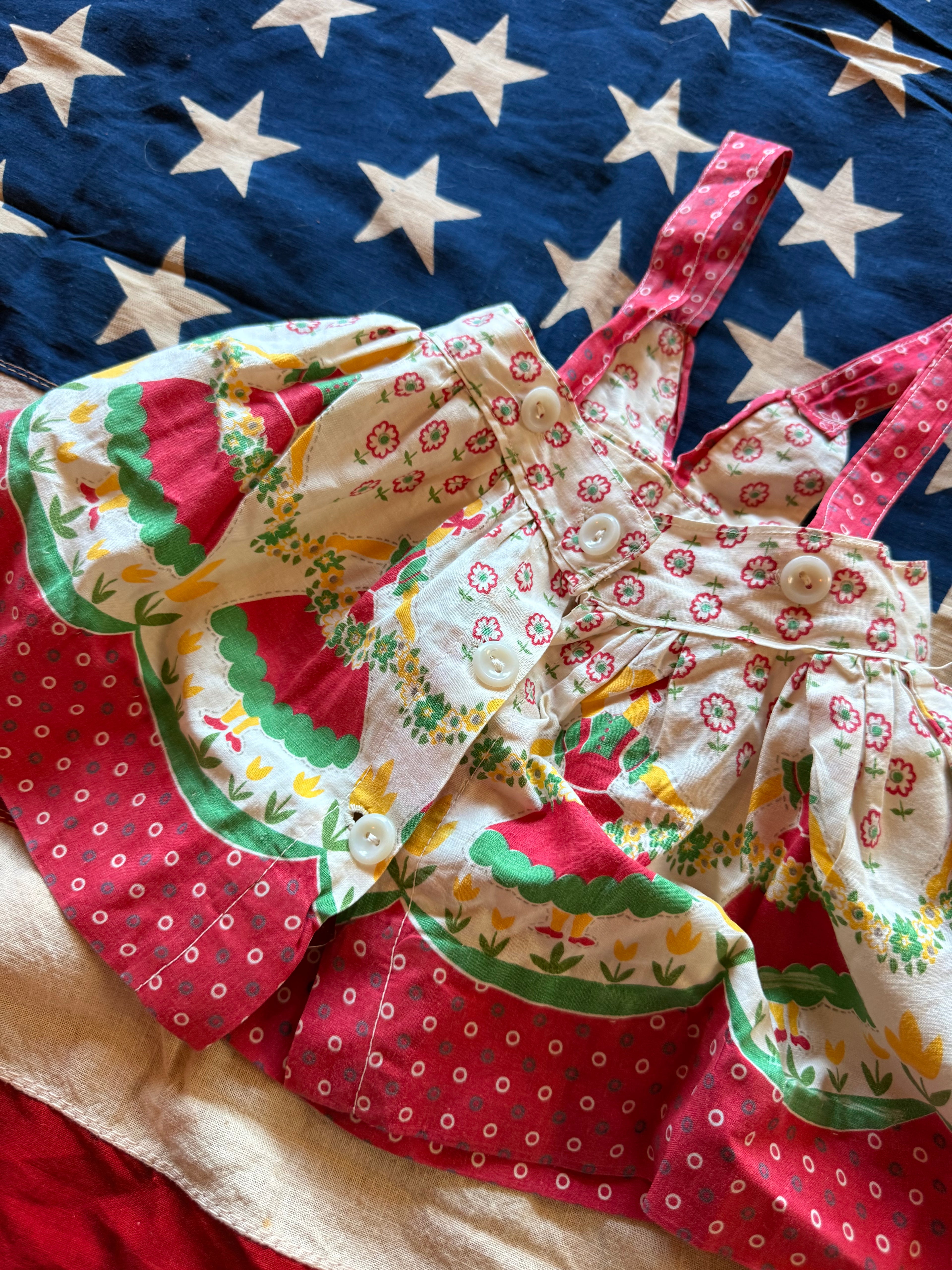 1950s dutch girl apron dress