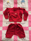 1940s hand knit wool set