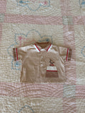 1950s brown bunny button up