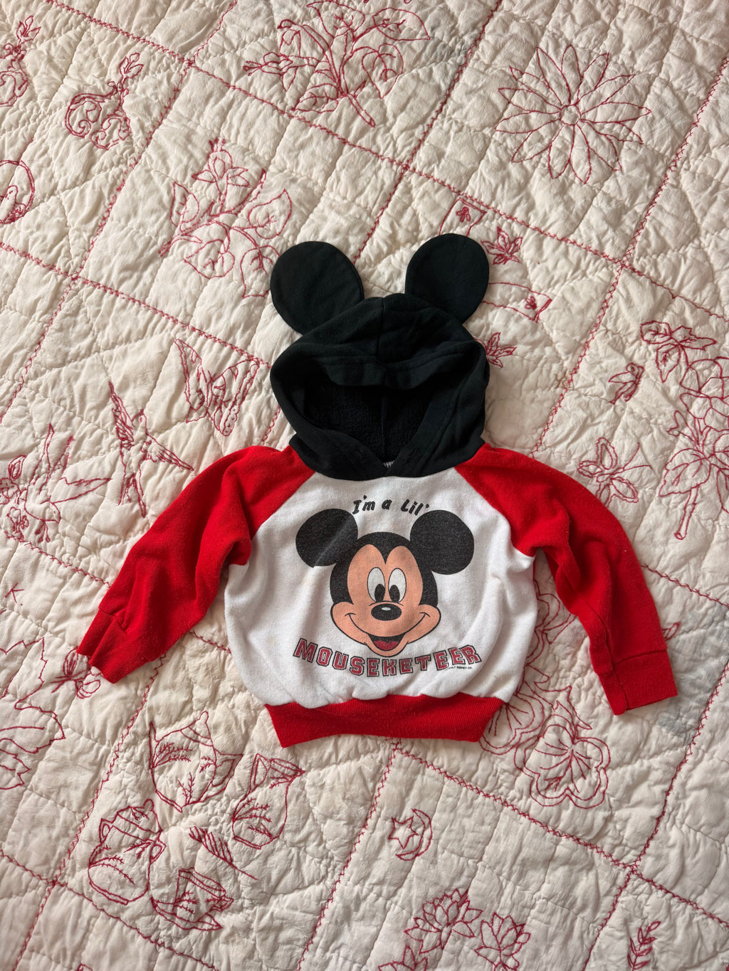 1980s lil mouseketer mickey ears hoodie