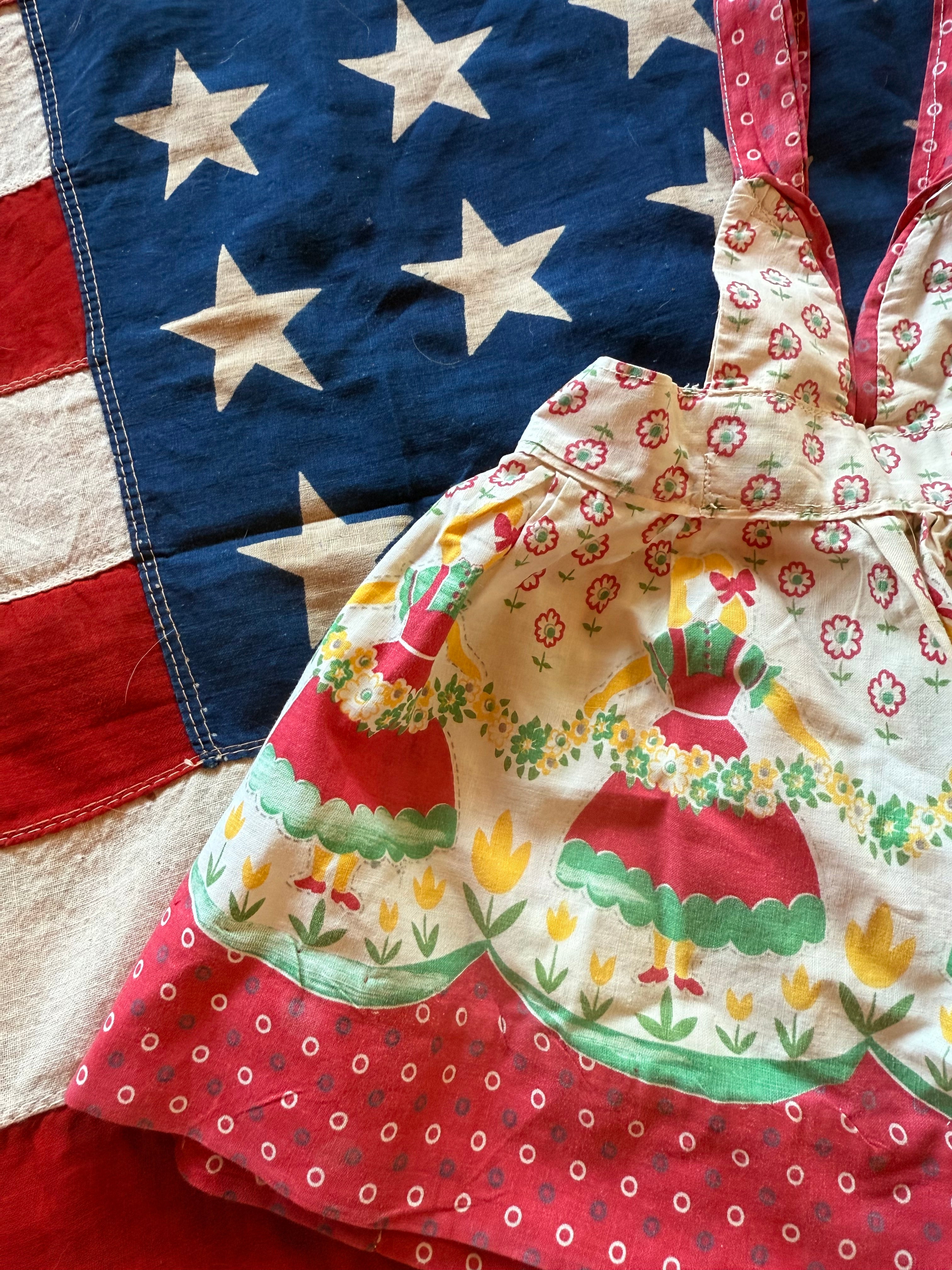 1950s dutch girl apron dress