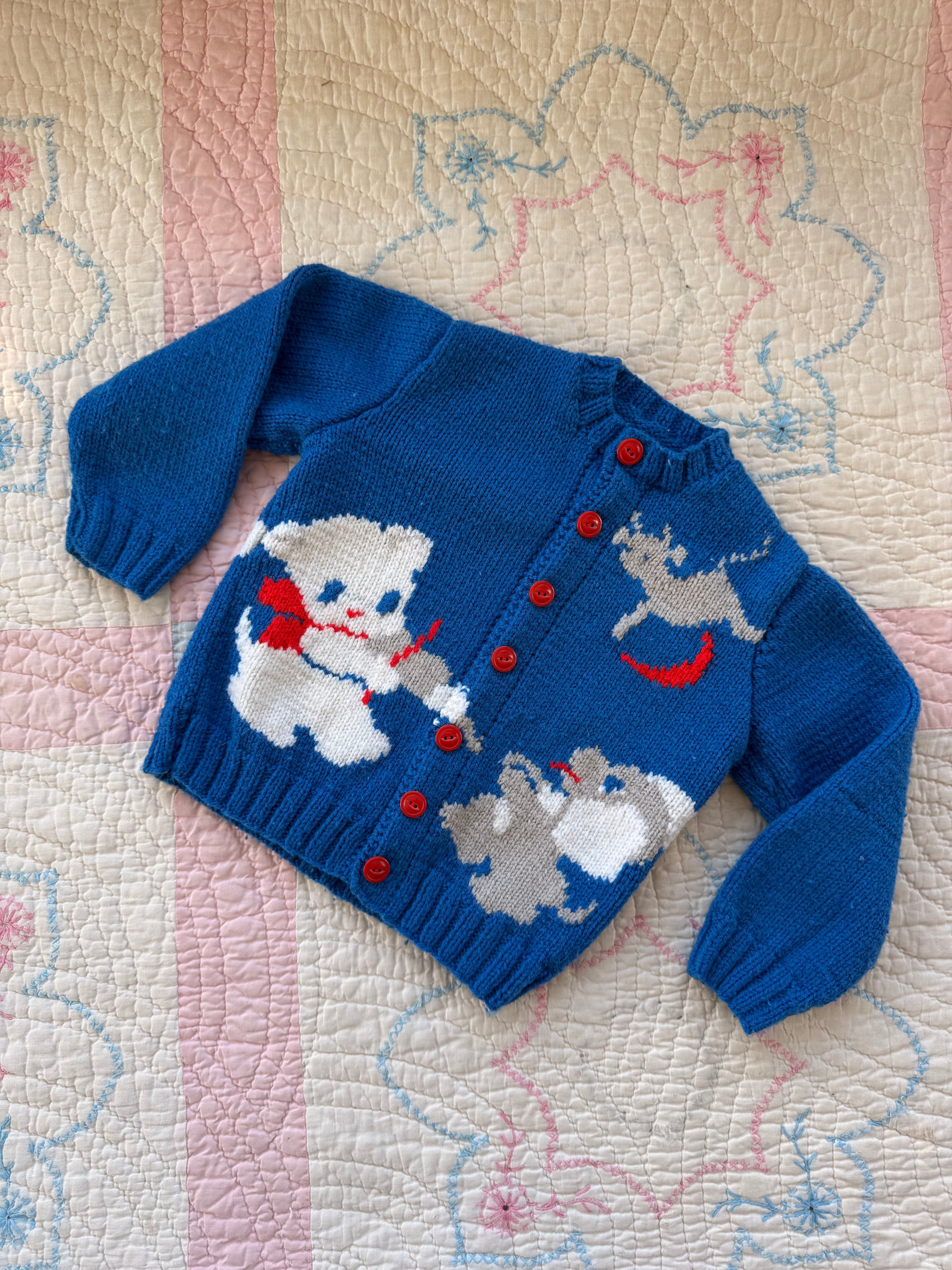 1950s cat & the fiddle cardigan