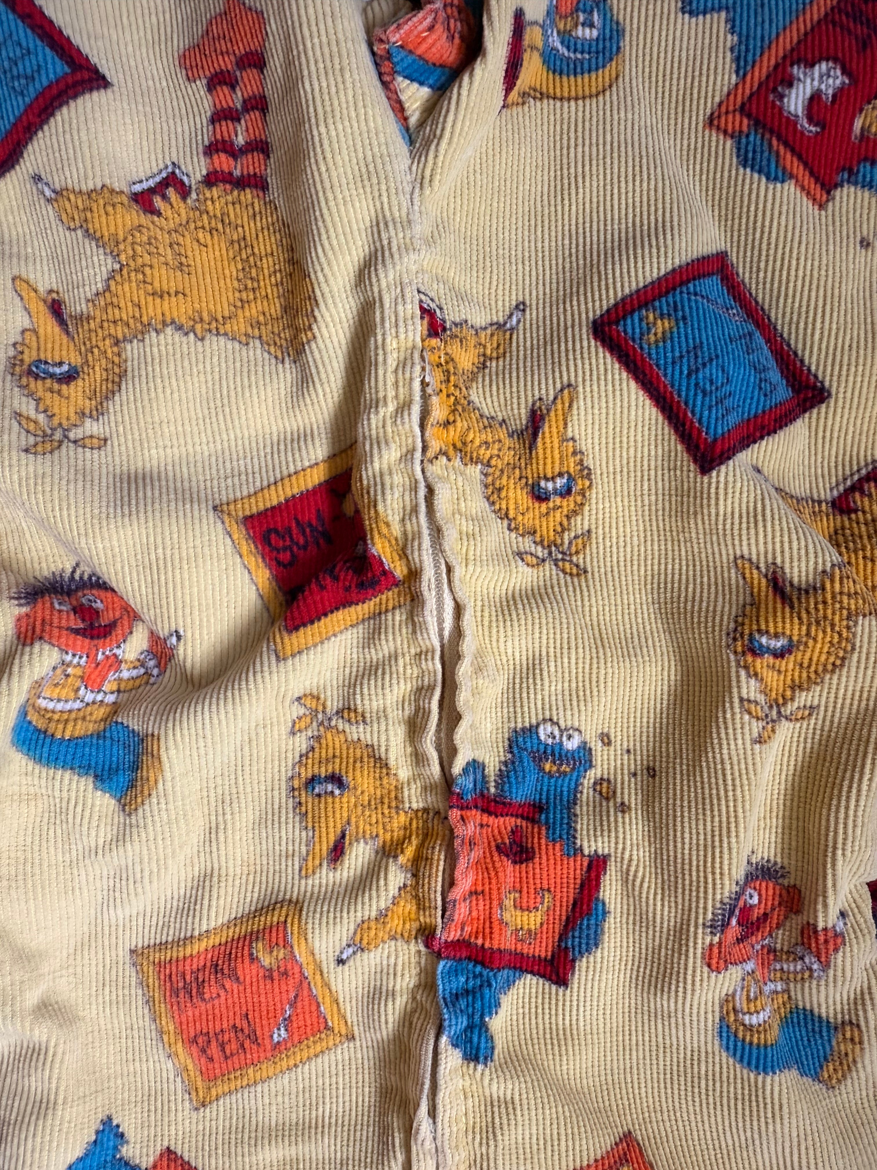 1970s corduroy coverall playsuit