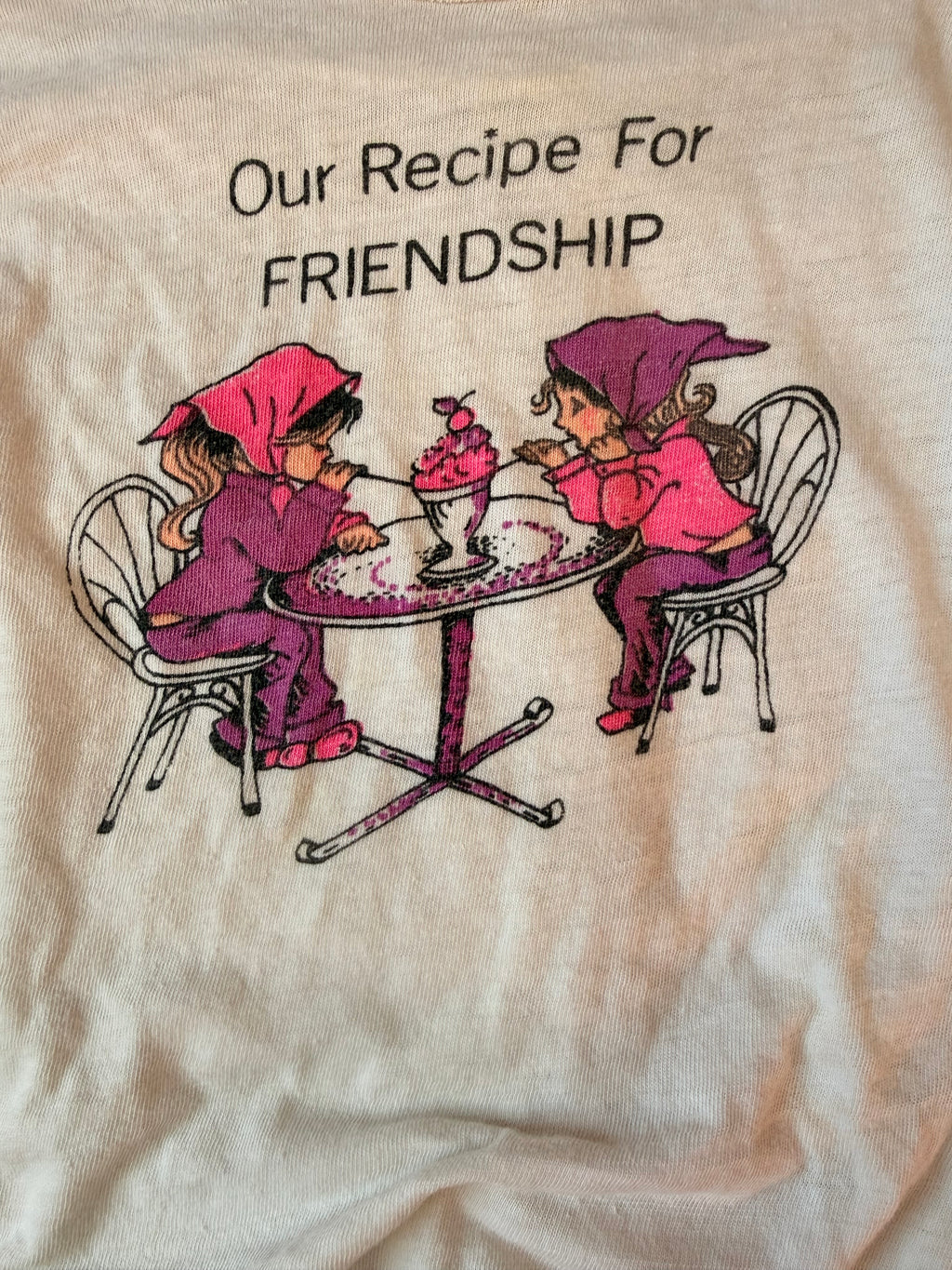 1970s recipe for friendship tee