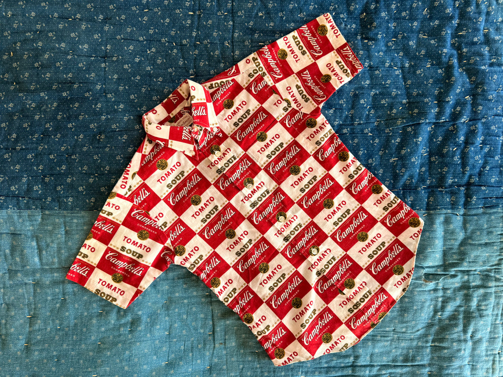 1960s campbell soup button down