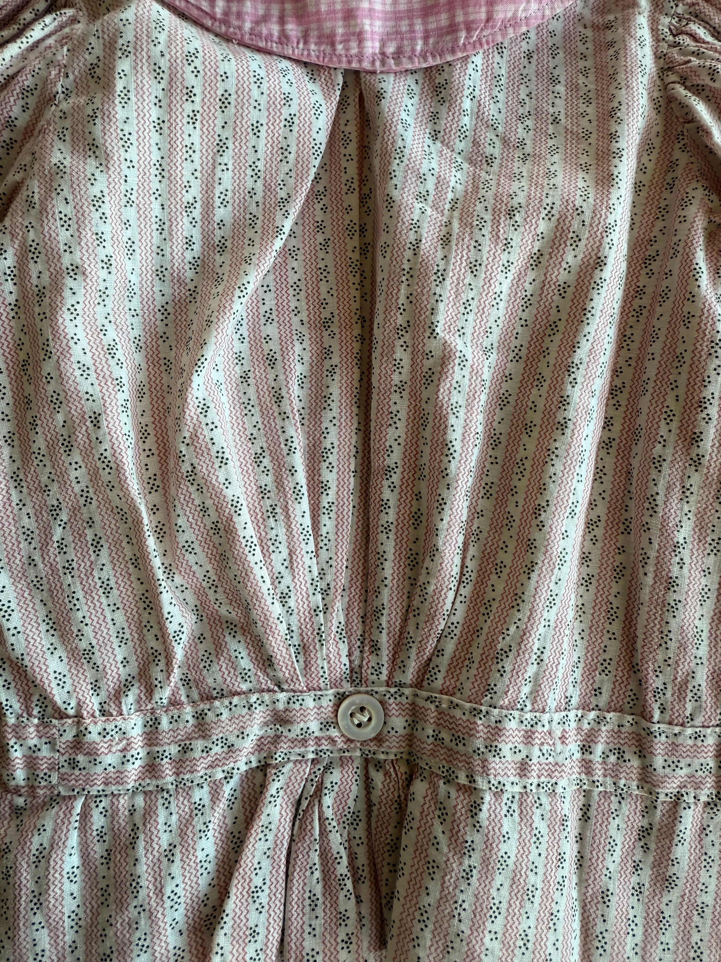 1910s mix print bodice