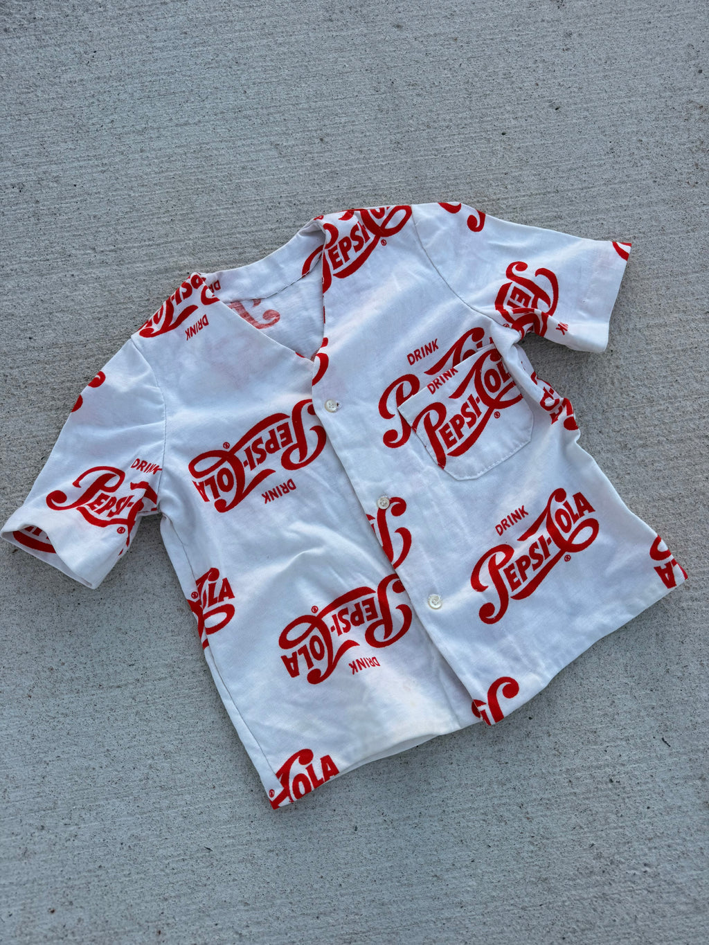 1970s pepsi button down