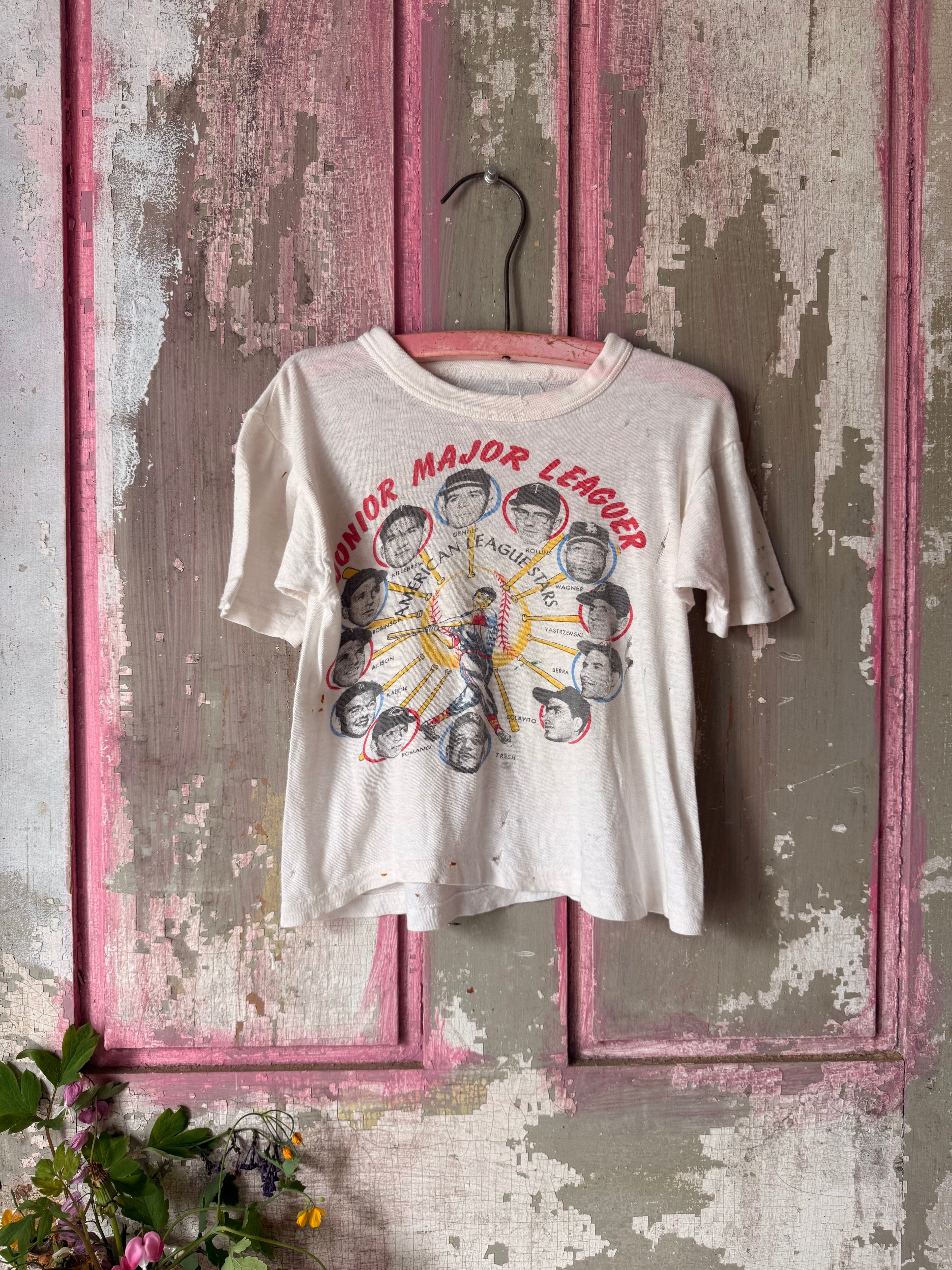 1960s junior major league, american major league baseball tee