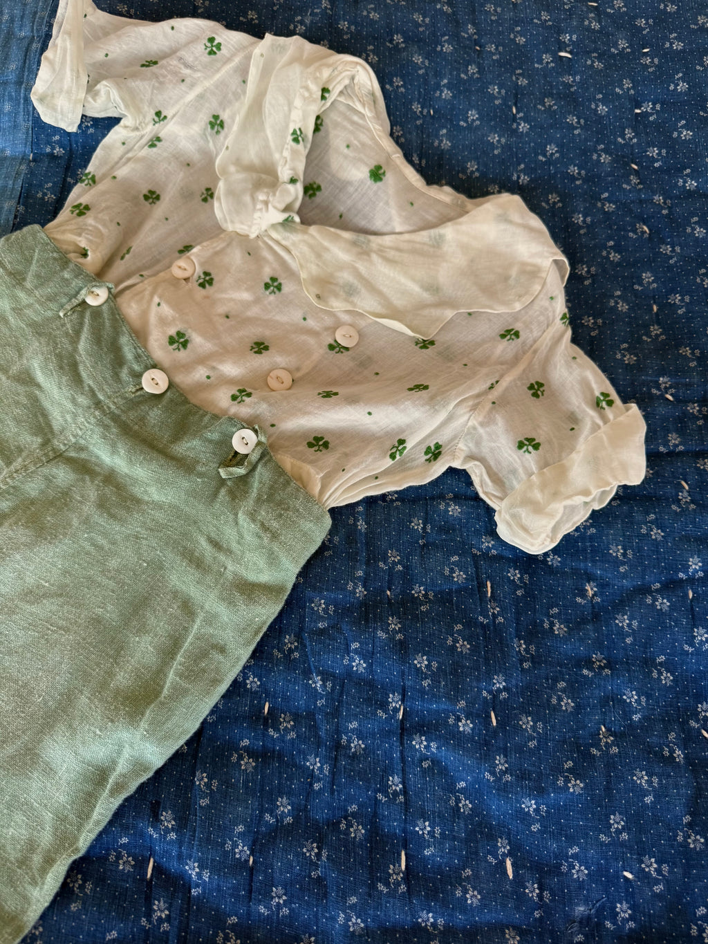 1940s clover playsuit