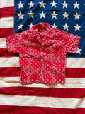 1960s button down bandana tops