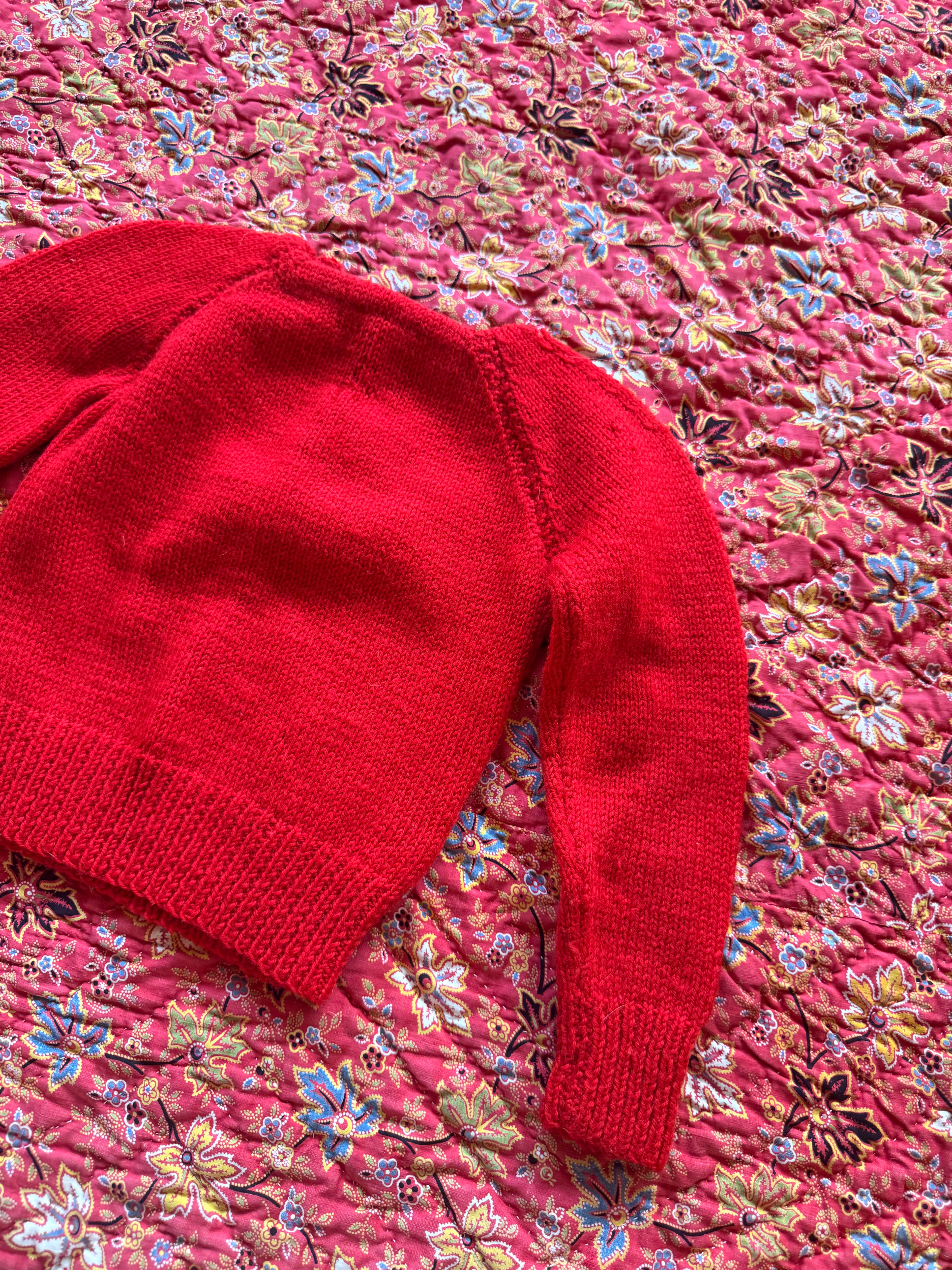 1970s wool football knit