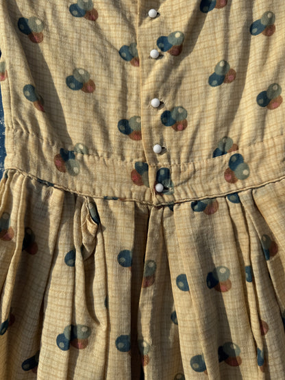 1860s marble print dress