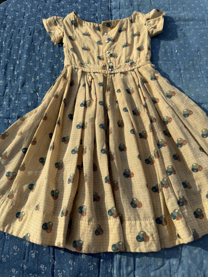 1860s marble print dress