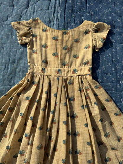 1860s marble print dress