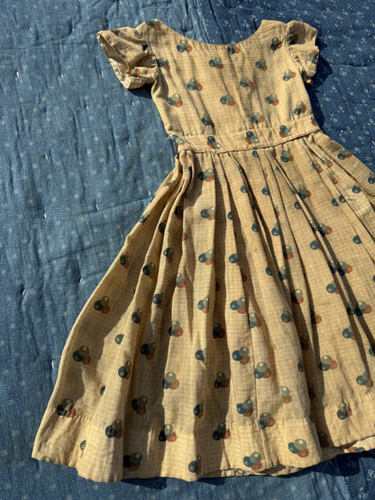 1860s marble print dress