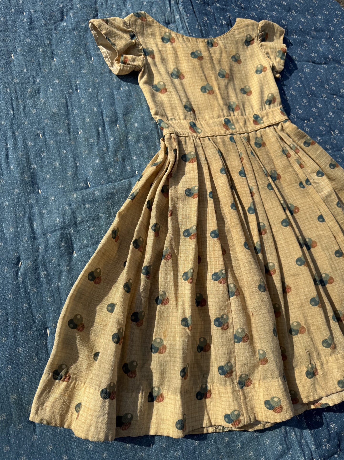 1860s marble print dress