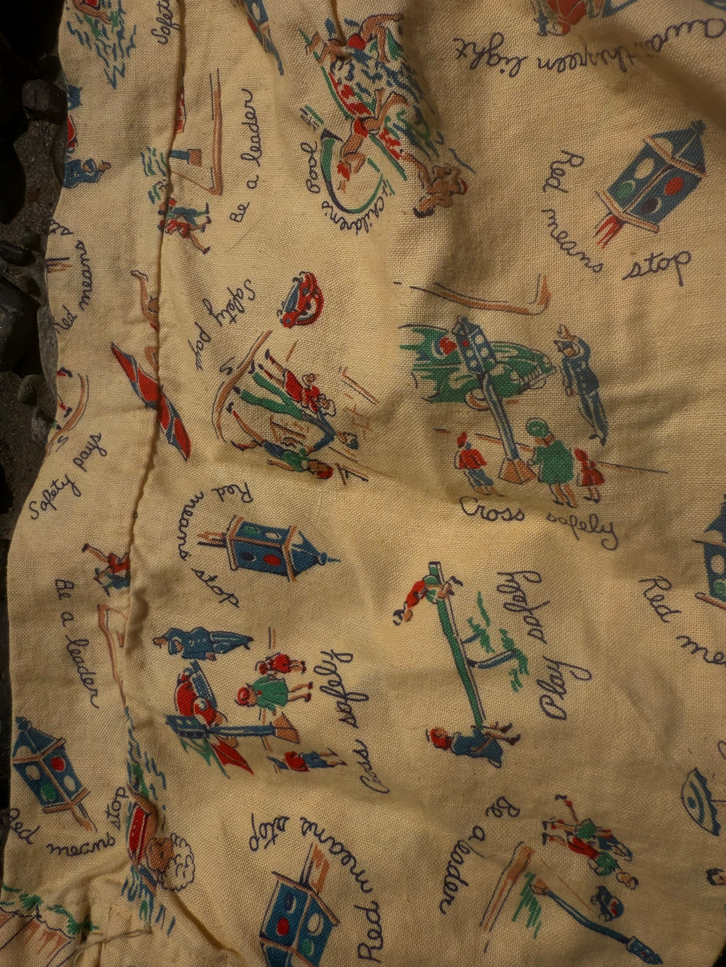 1950s play print pants