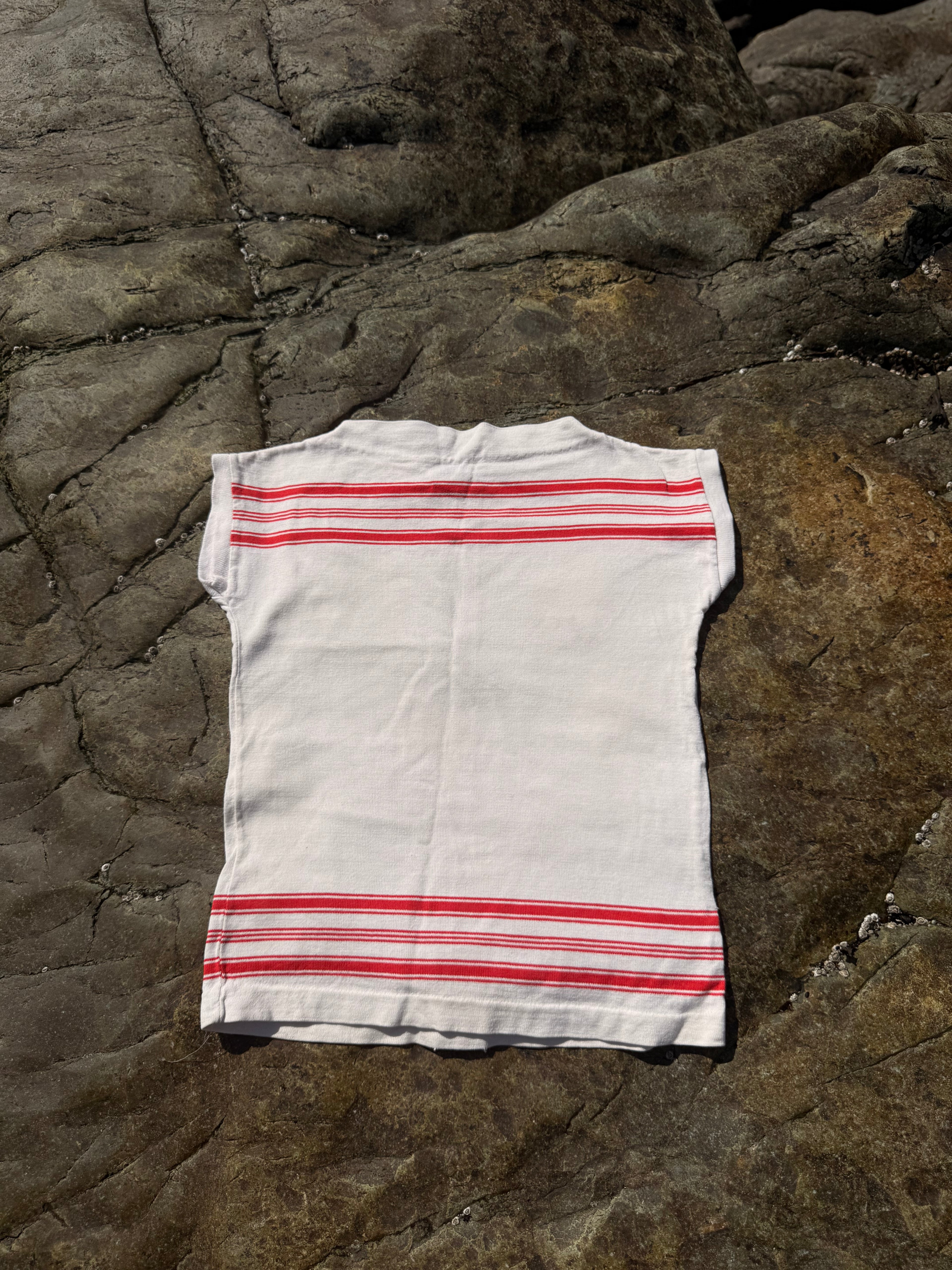 1960s cotton dish towel look tee