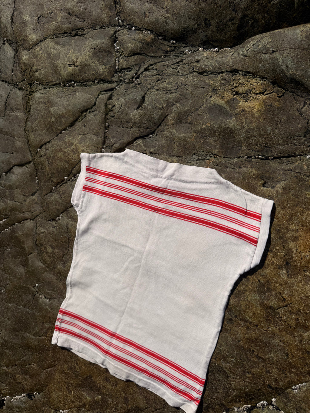 1960s cotton dish towel look tee