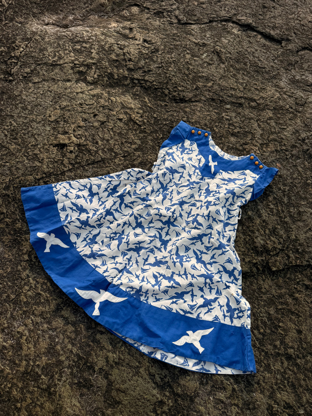 1950s shirley temple seagull dress