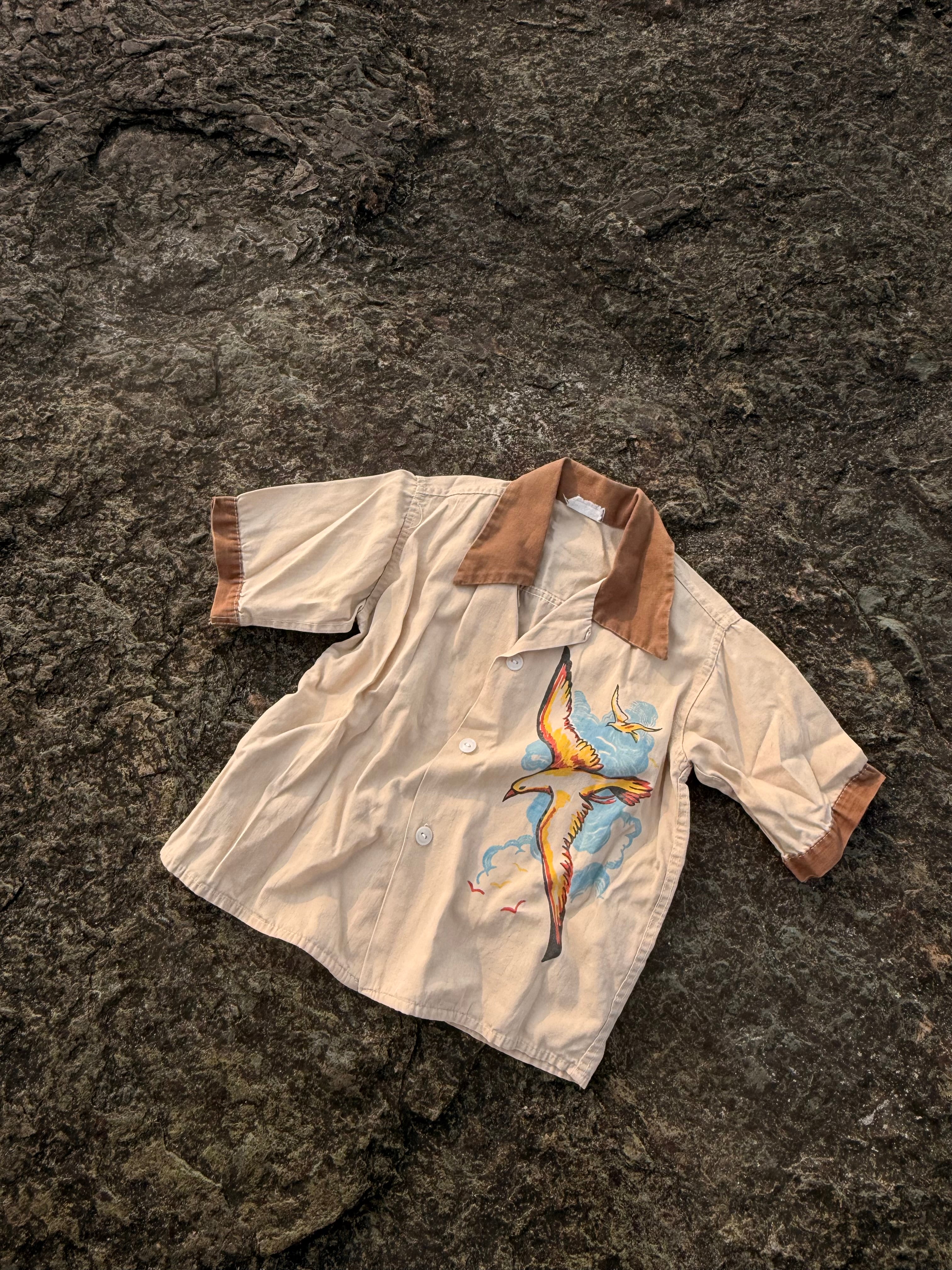 1960s seagull buttondown