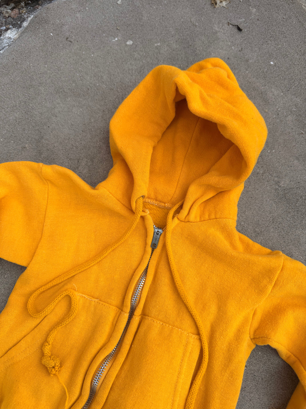 1980s golden yellow hoodie