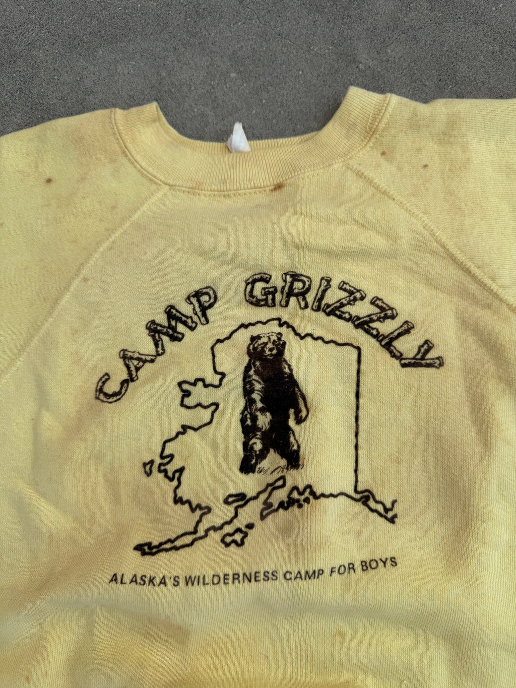 1970s camp grizzly alaskan sweatshirt tee