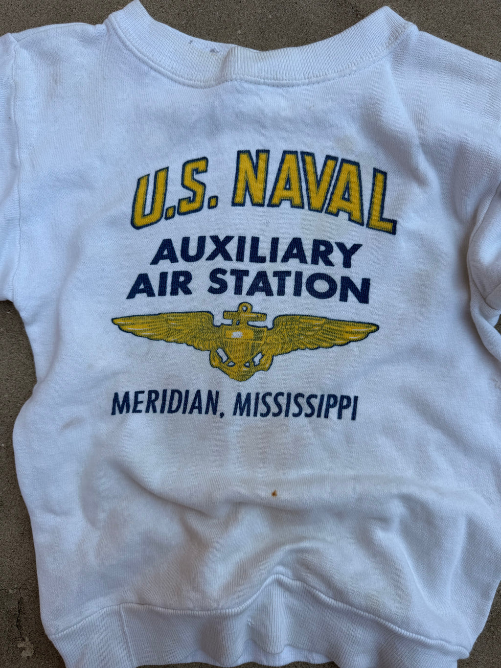 1960s naval station sweatshirt