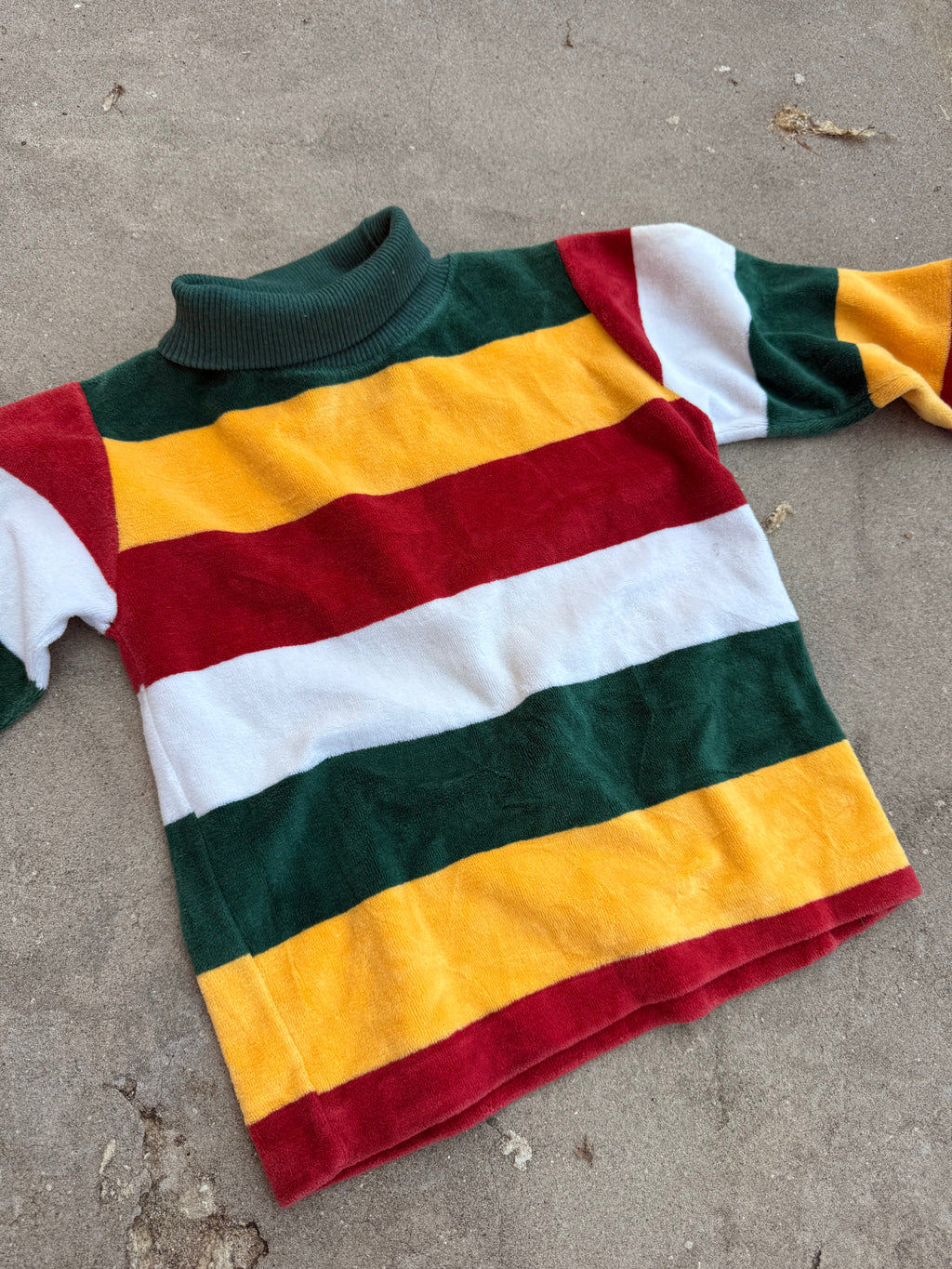 1970s health - tex velour turtleneck