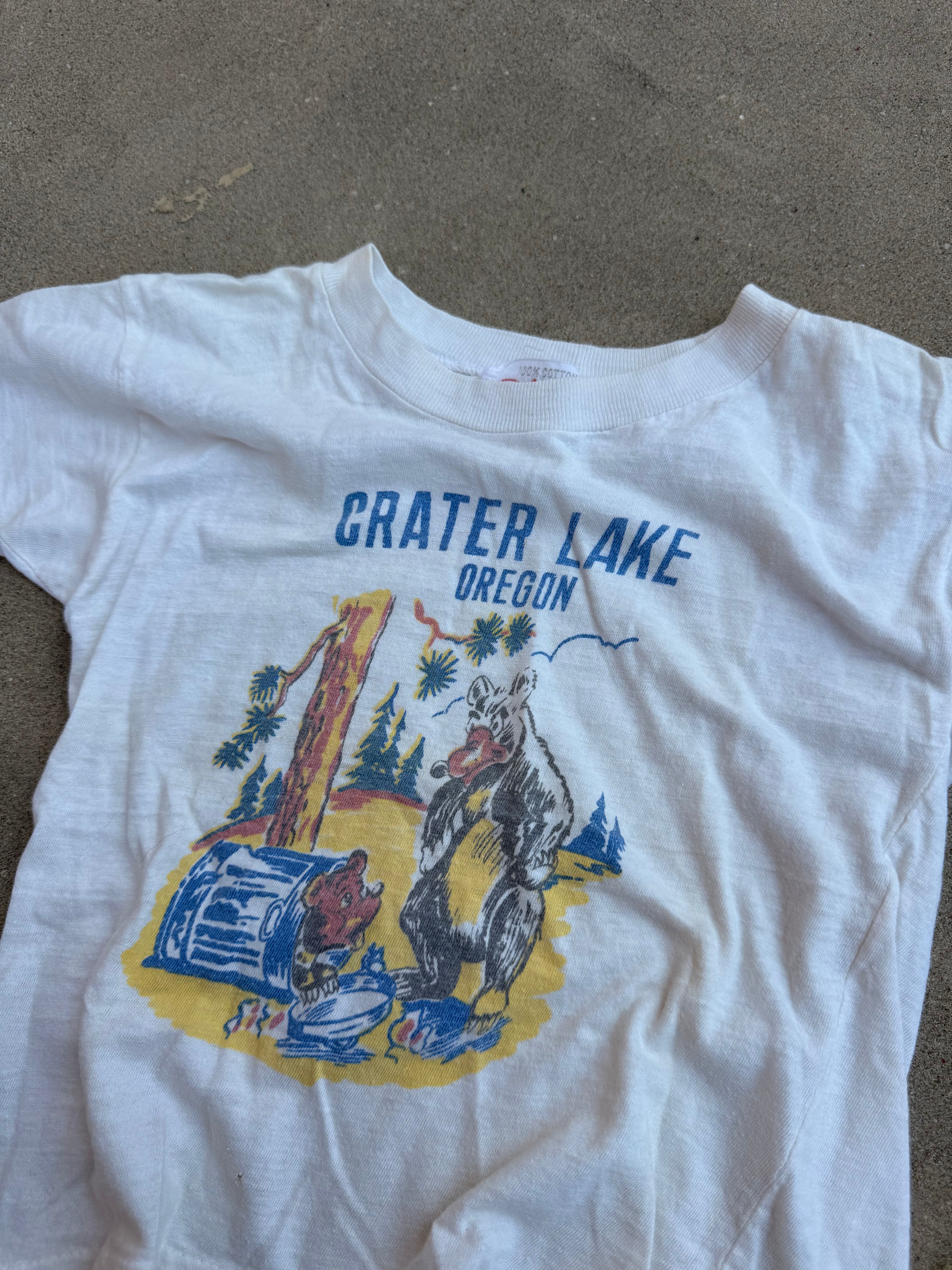 1960s crater lake souvenir tee