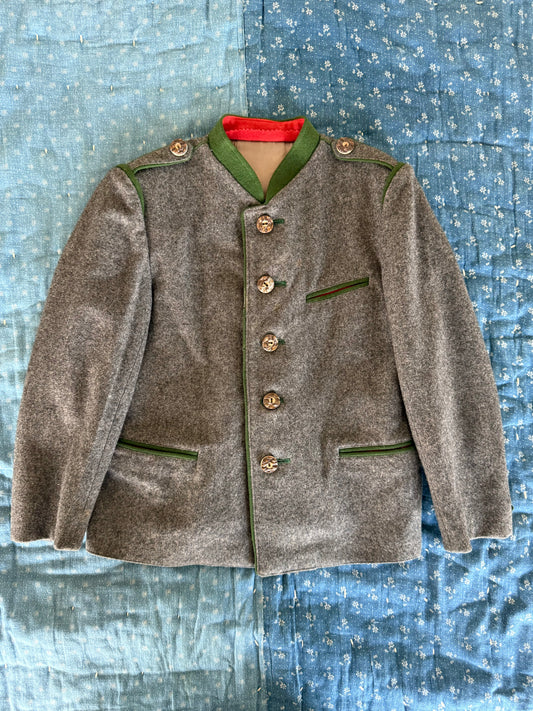 1950s grey wool coat