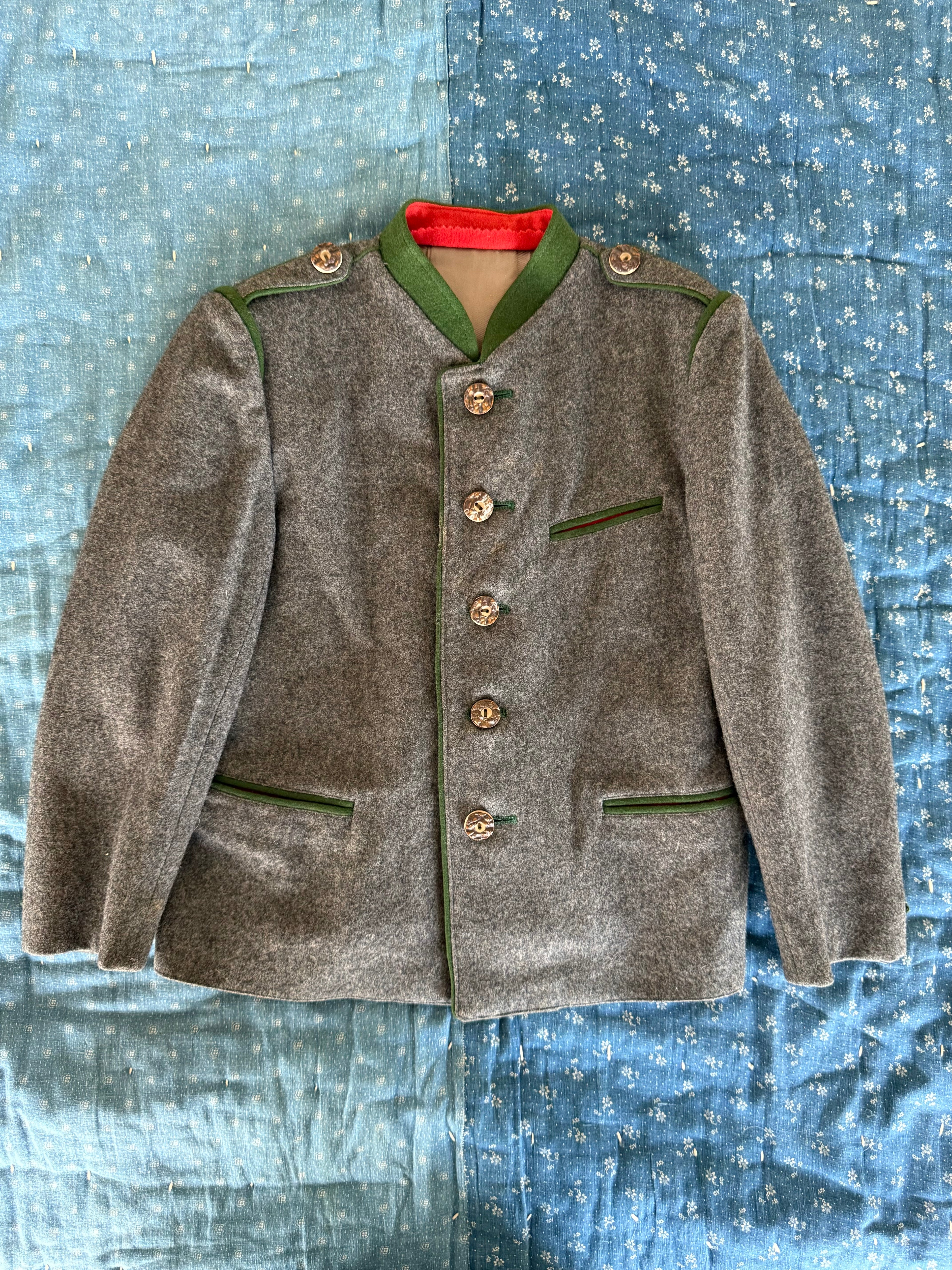 1950s grey wool coat