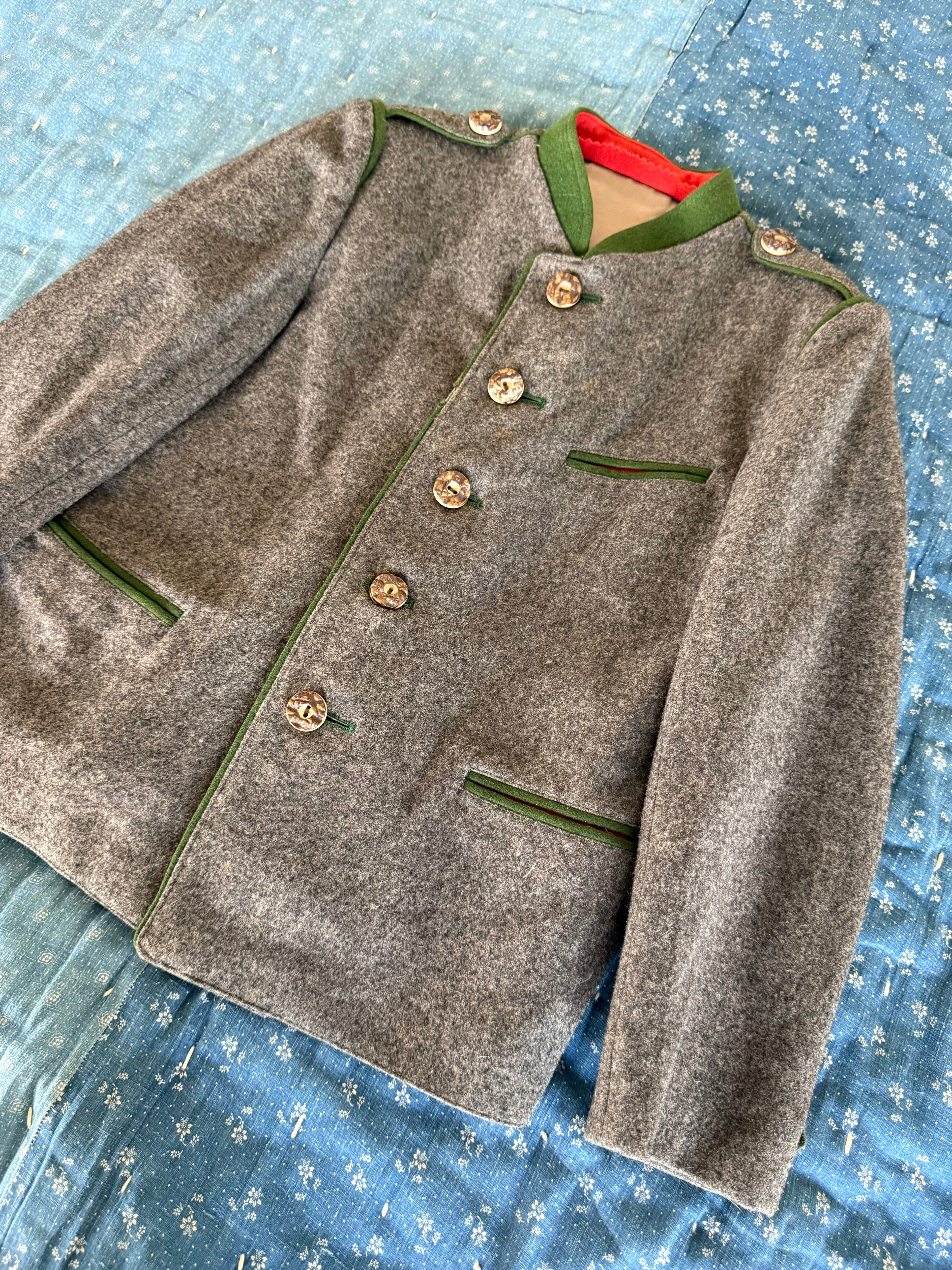 1950s grey wool coat