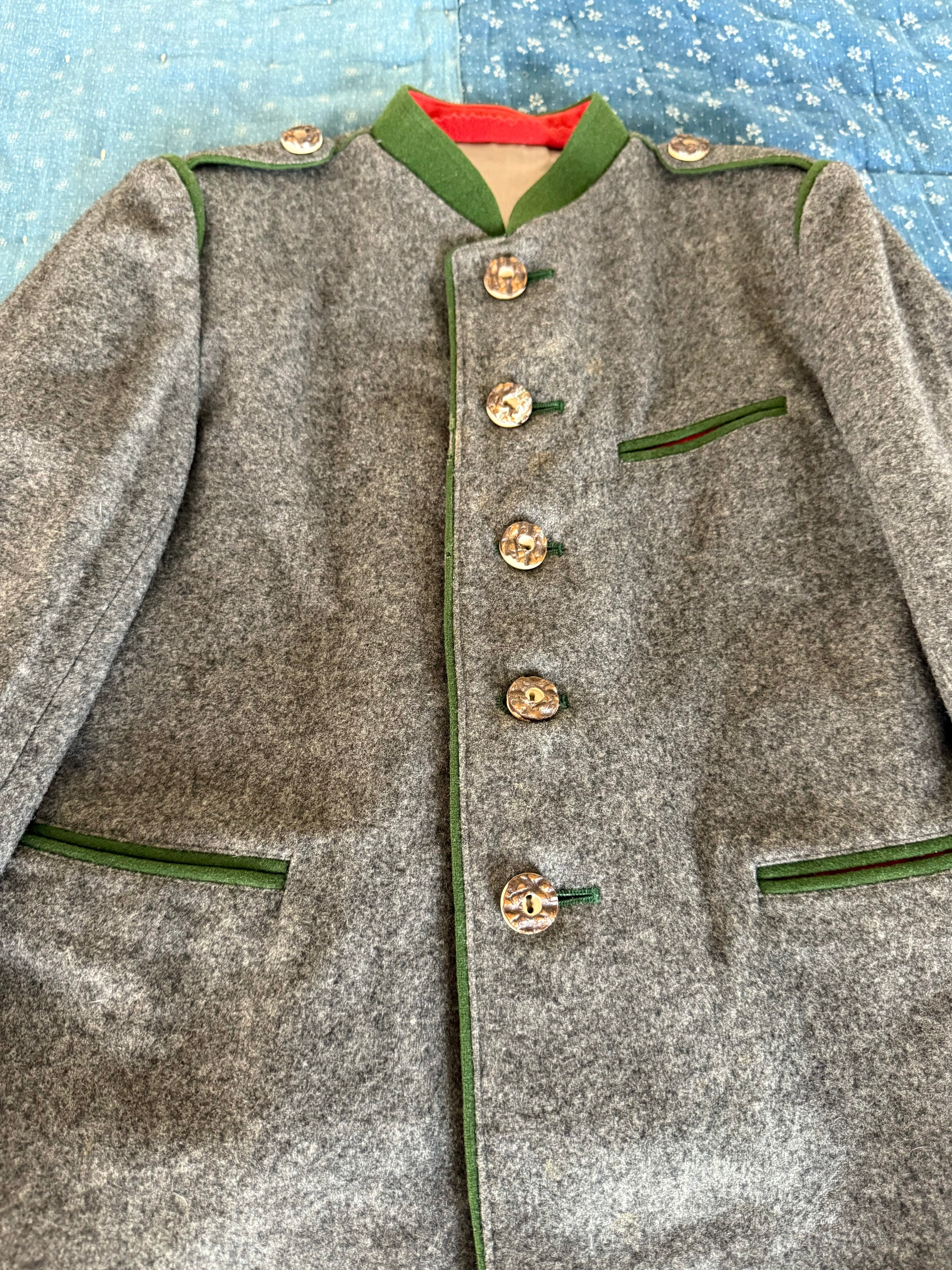 1950s grey wool coat